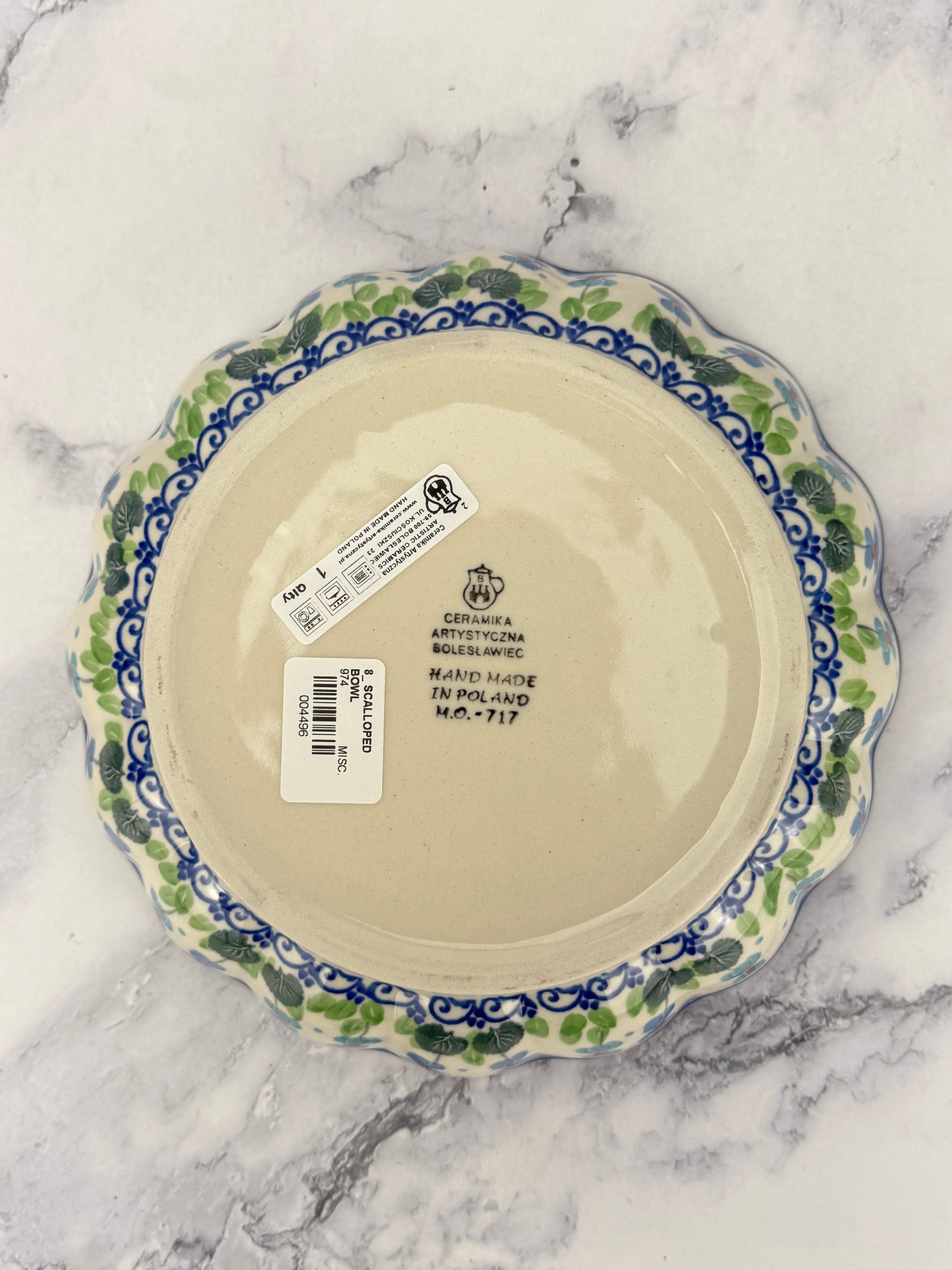 Scalloped Bowl - Shape 974 - Pattern 2668