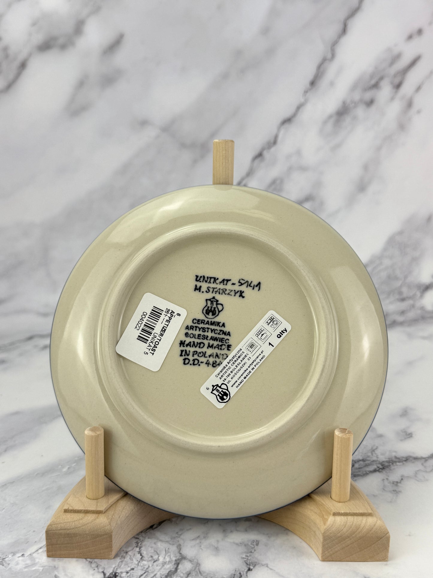 Unikat Toast Plate - Shape 261 - Pattern U5141