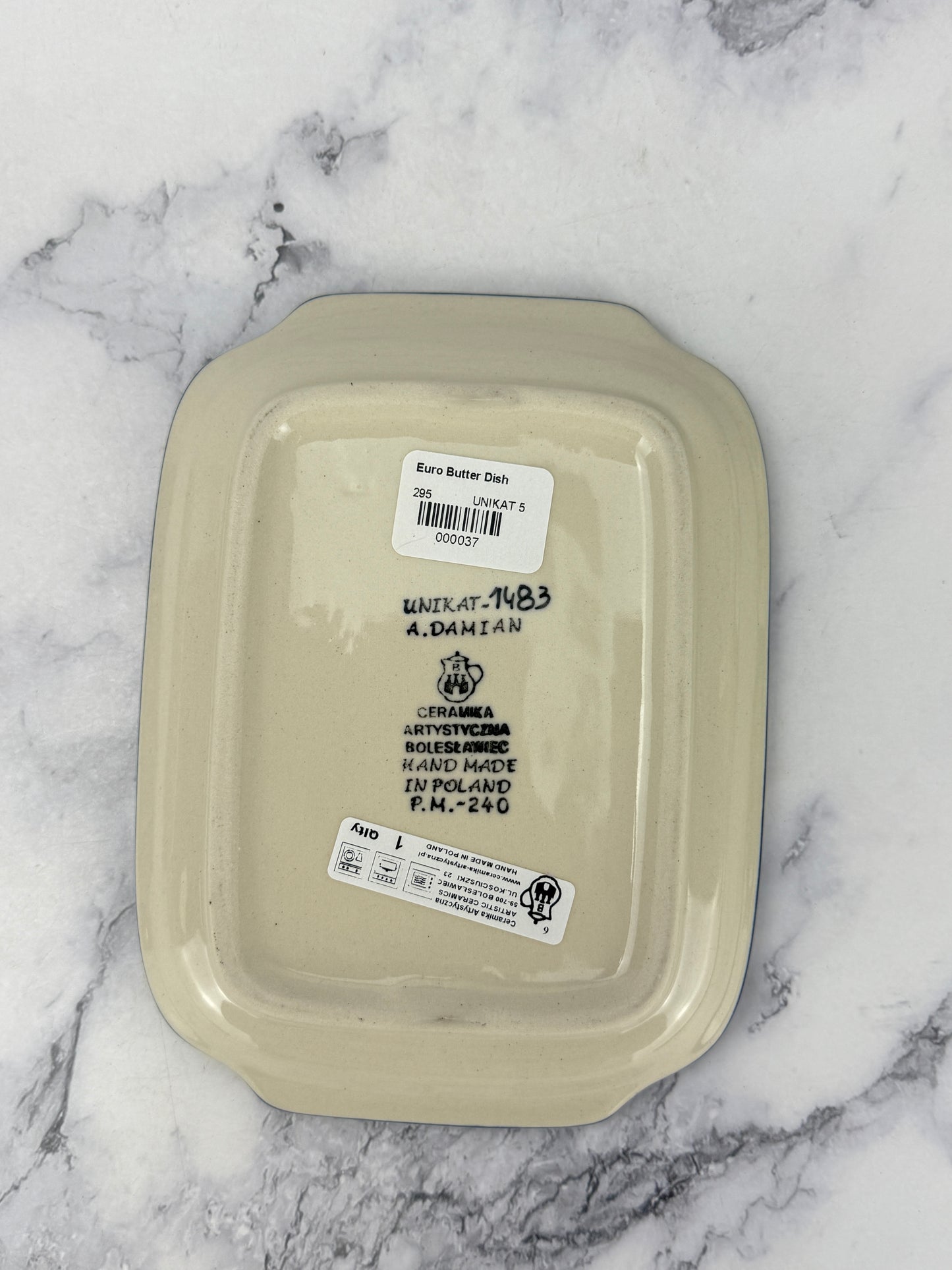 Unikat Euro Butter Dish - Shape 295 - Pattern U1483