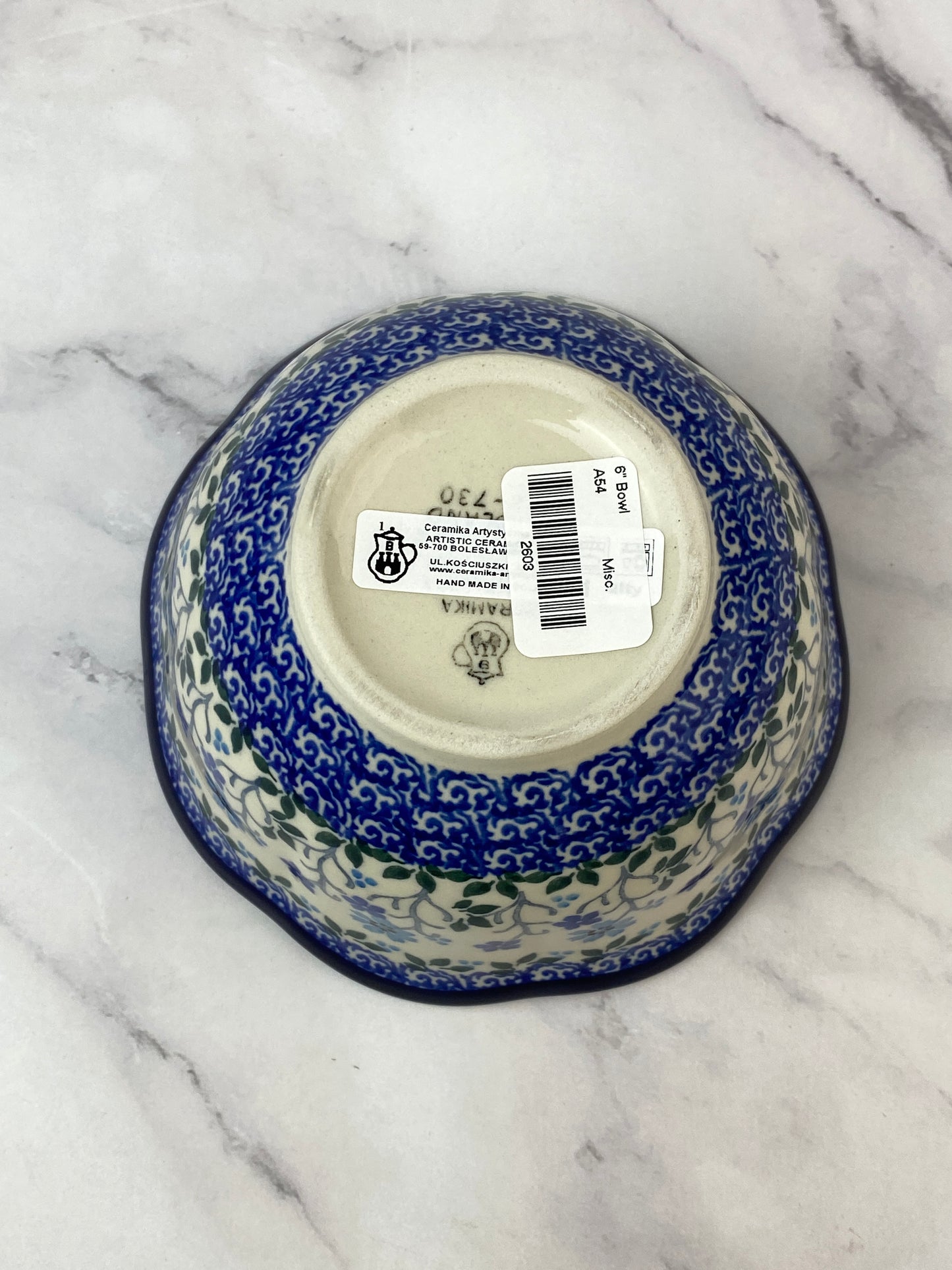 Wavy Bowl - Shape a54 - Pattern 2785