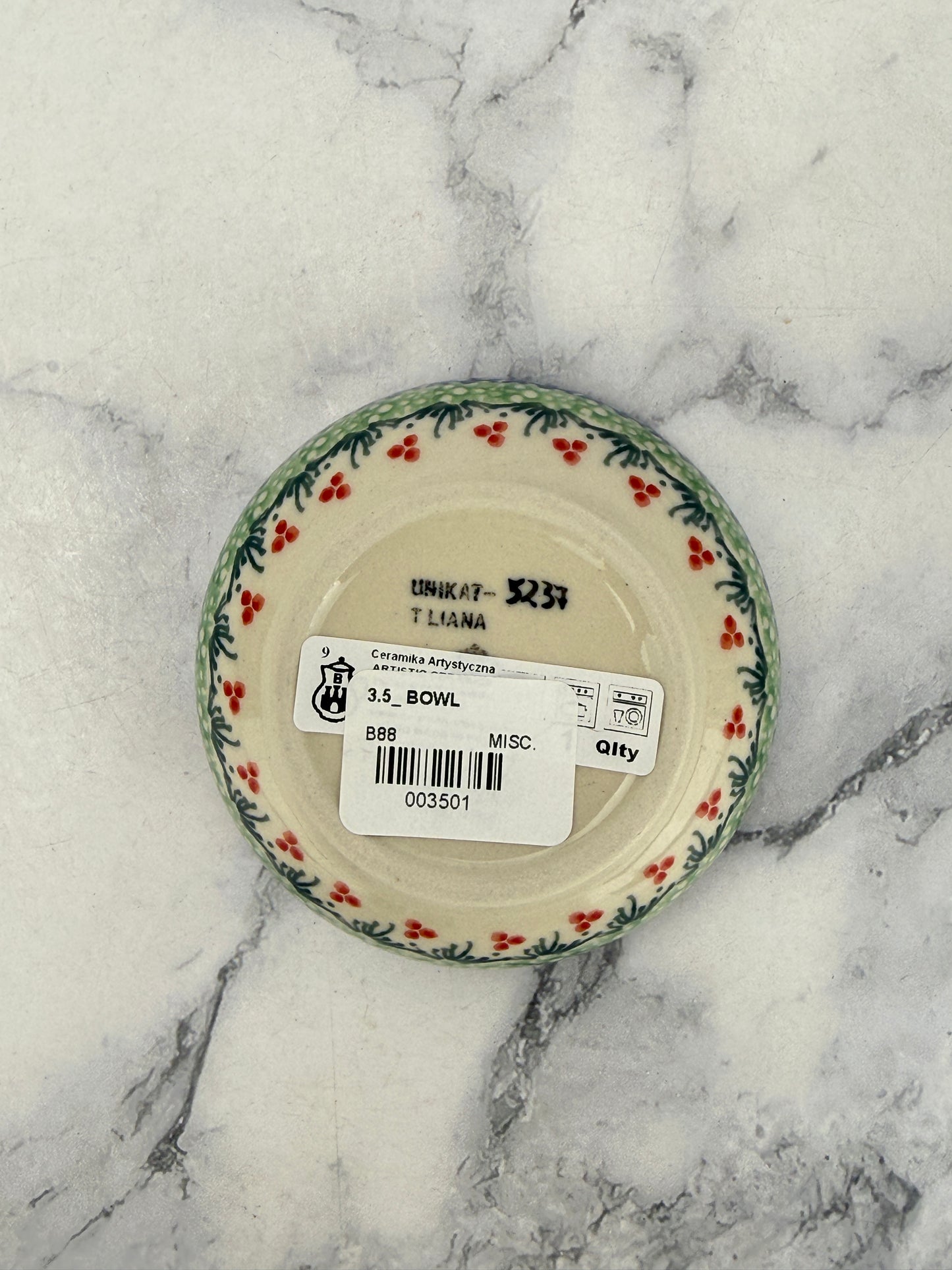 Small Unikat Bowl - Shape B88 - Pattern U5237