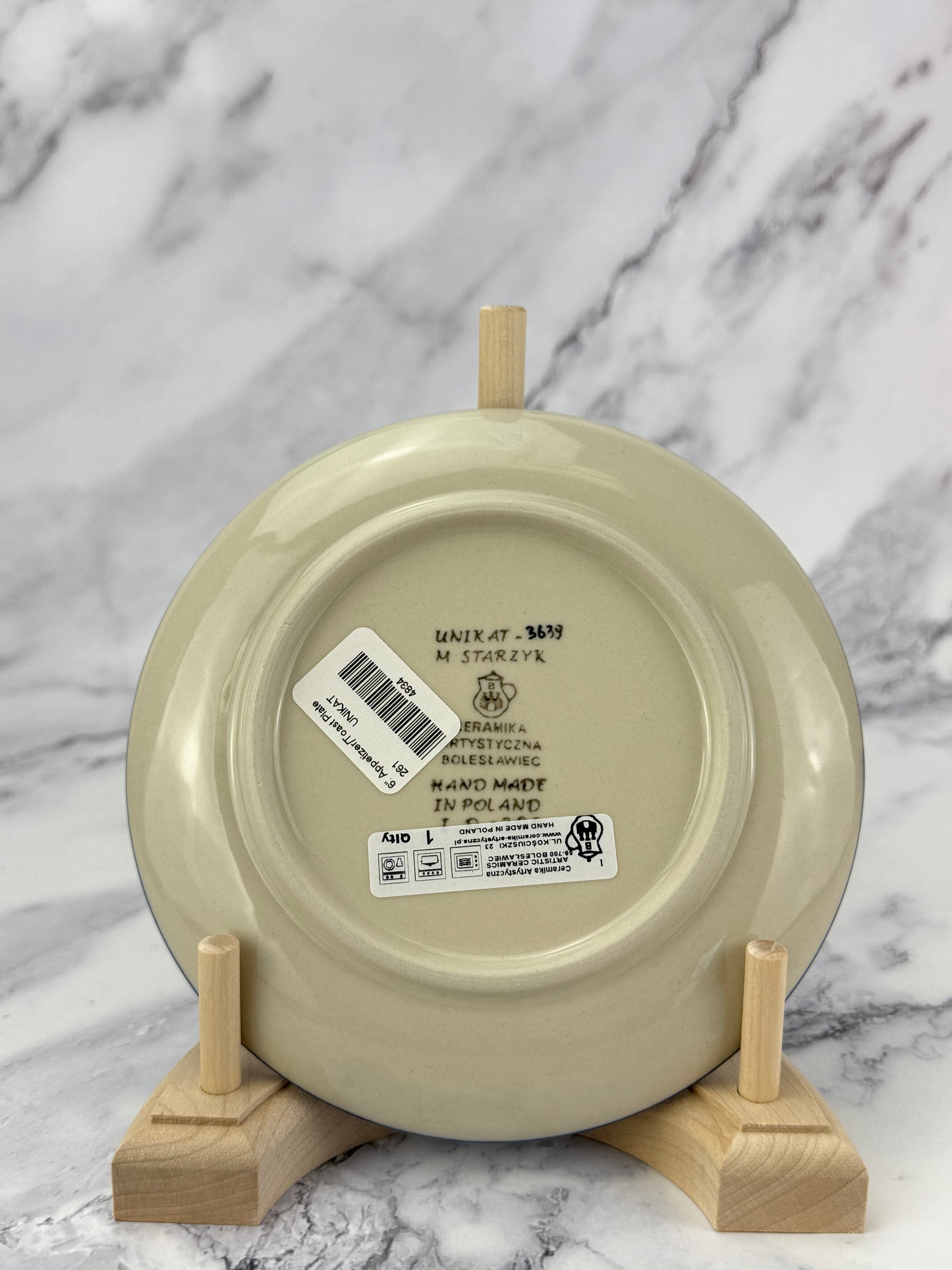 6" Unikat Toast Plate - Shape 261 - Pattern U3639