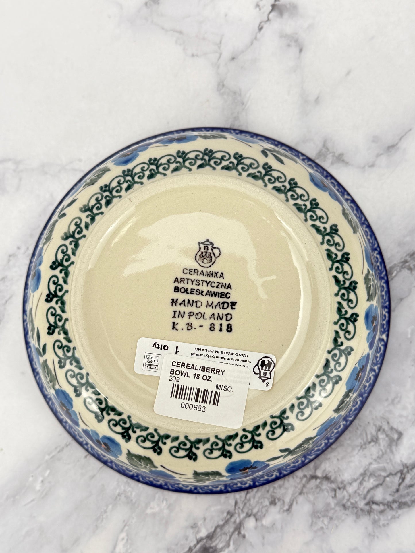 Cereal / Berry Bowl - Shape 209 - Pattern 2273