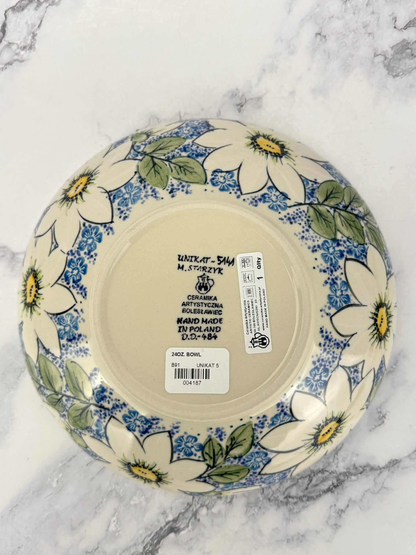 8.5" Unikat Serving Bowl - Shape B91 - Pattern U5141