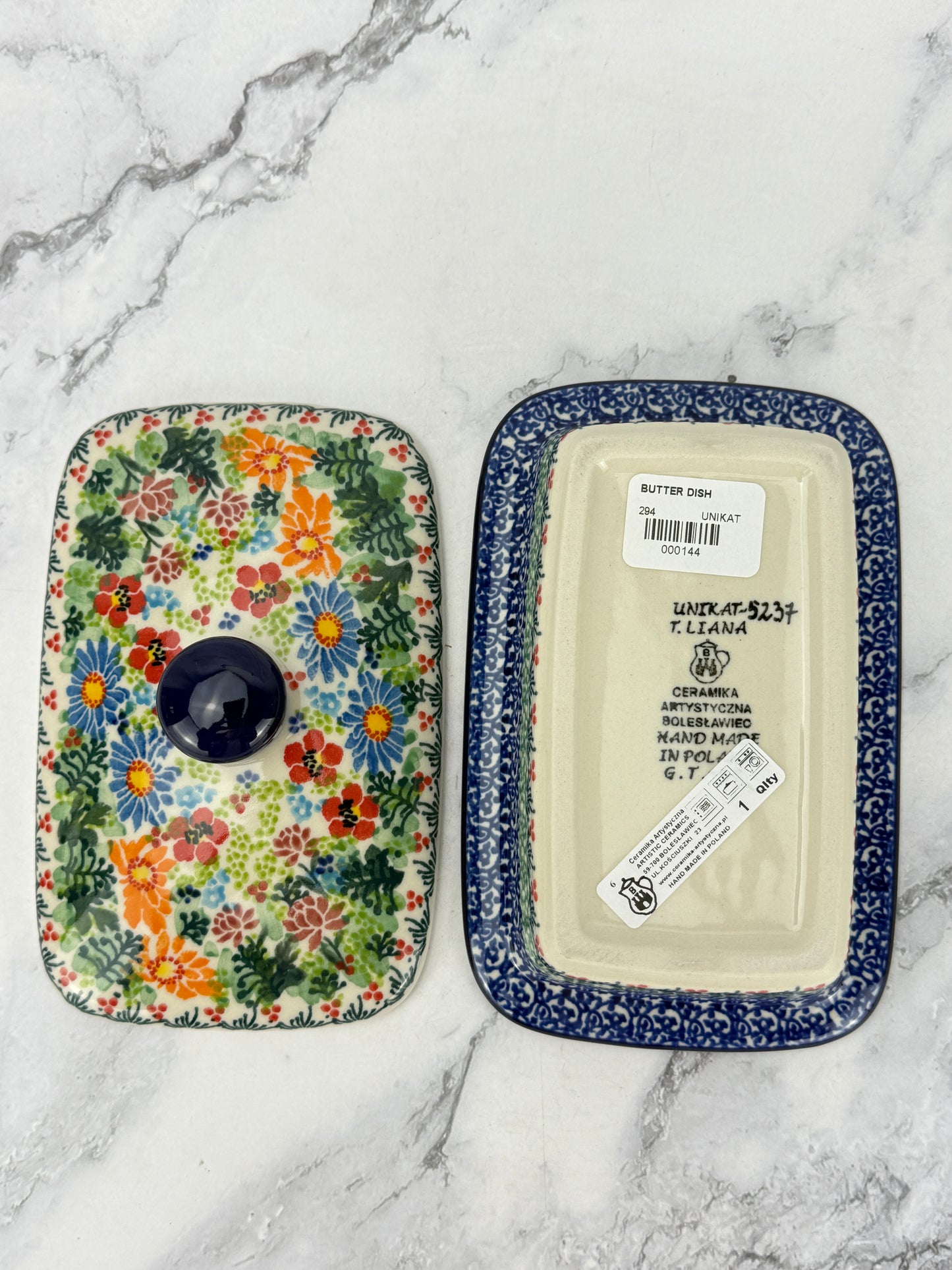 Unikat Butter Dish - Shape 294 - Pattern U5237