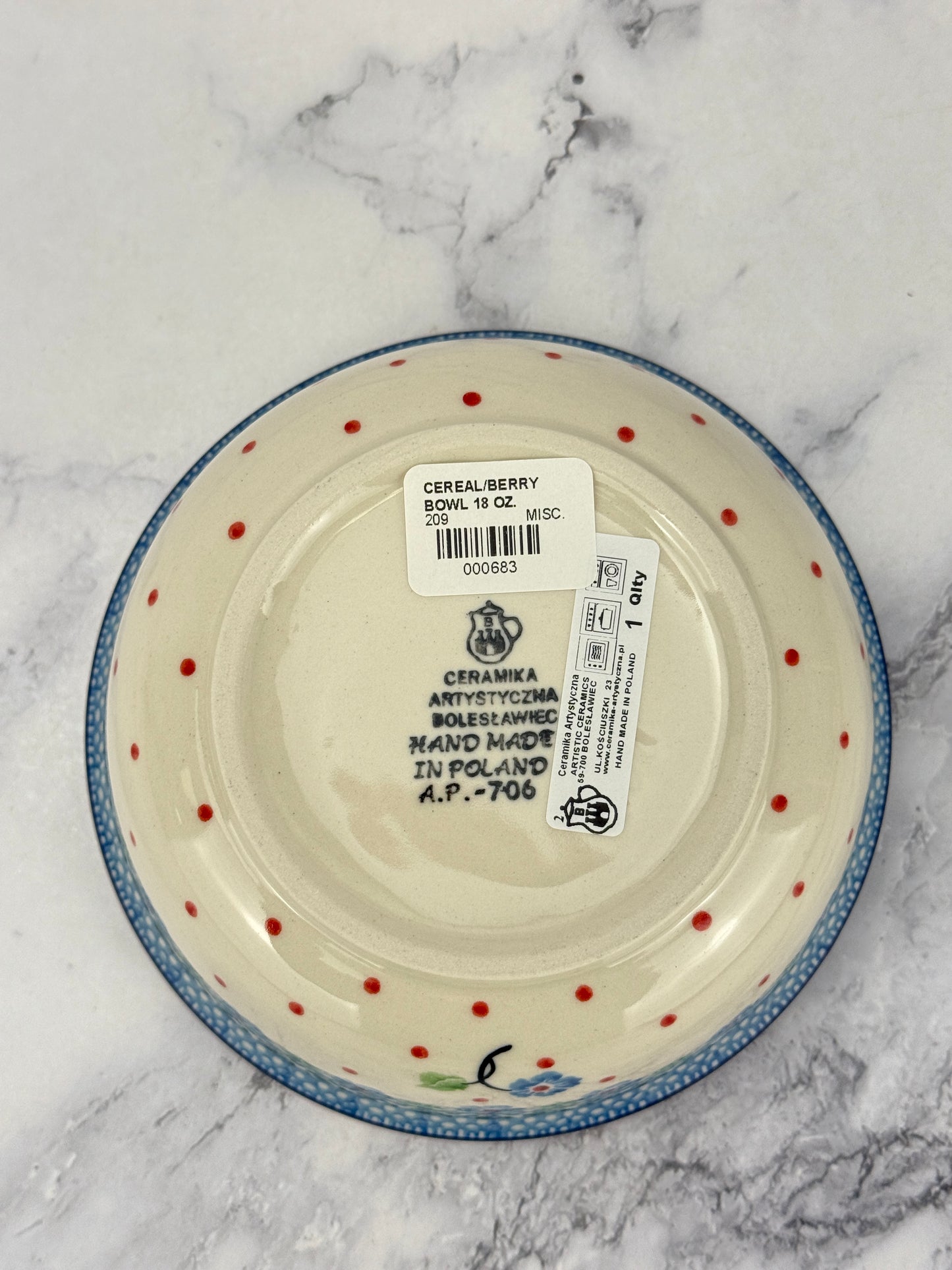 Cereal / Berry Bowl - Shape 209 - Pattern 2739