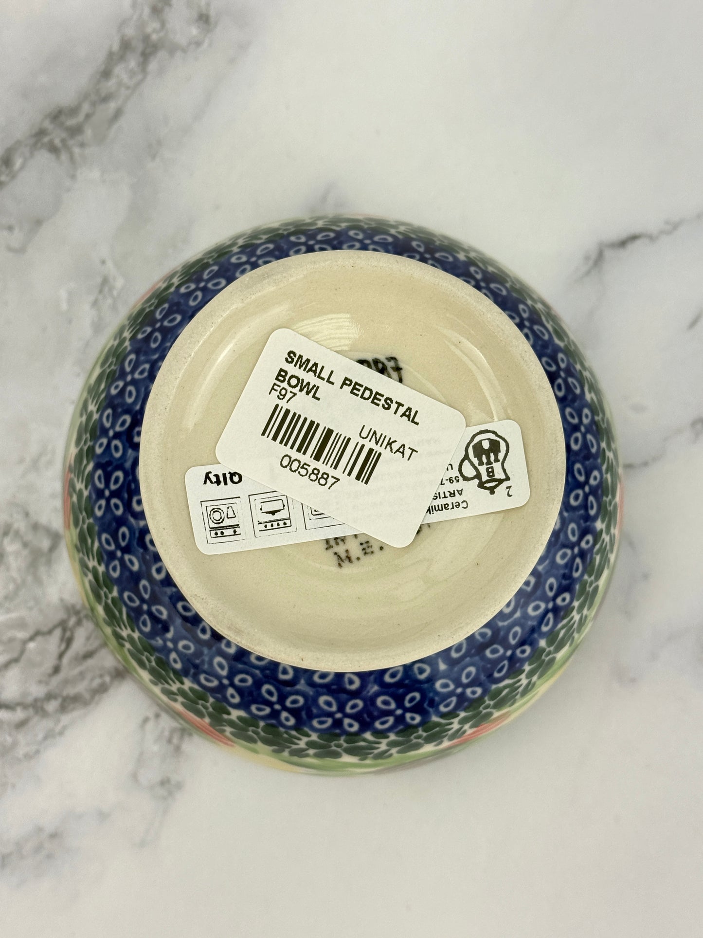 Mini Unikat Pedestal Bowl - Shape F97 - Pattern U3787