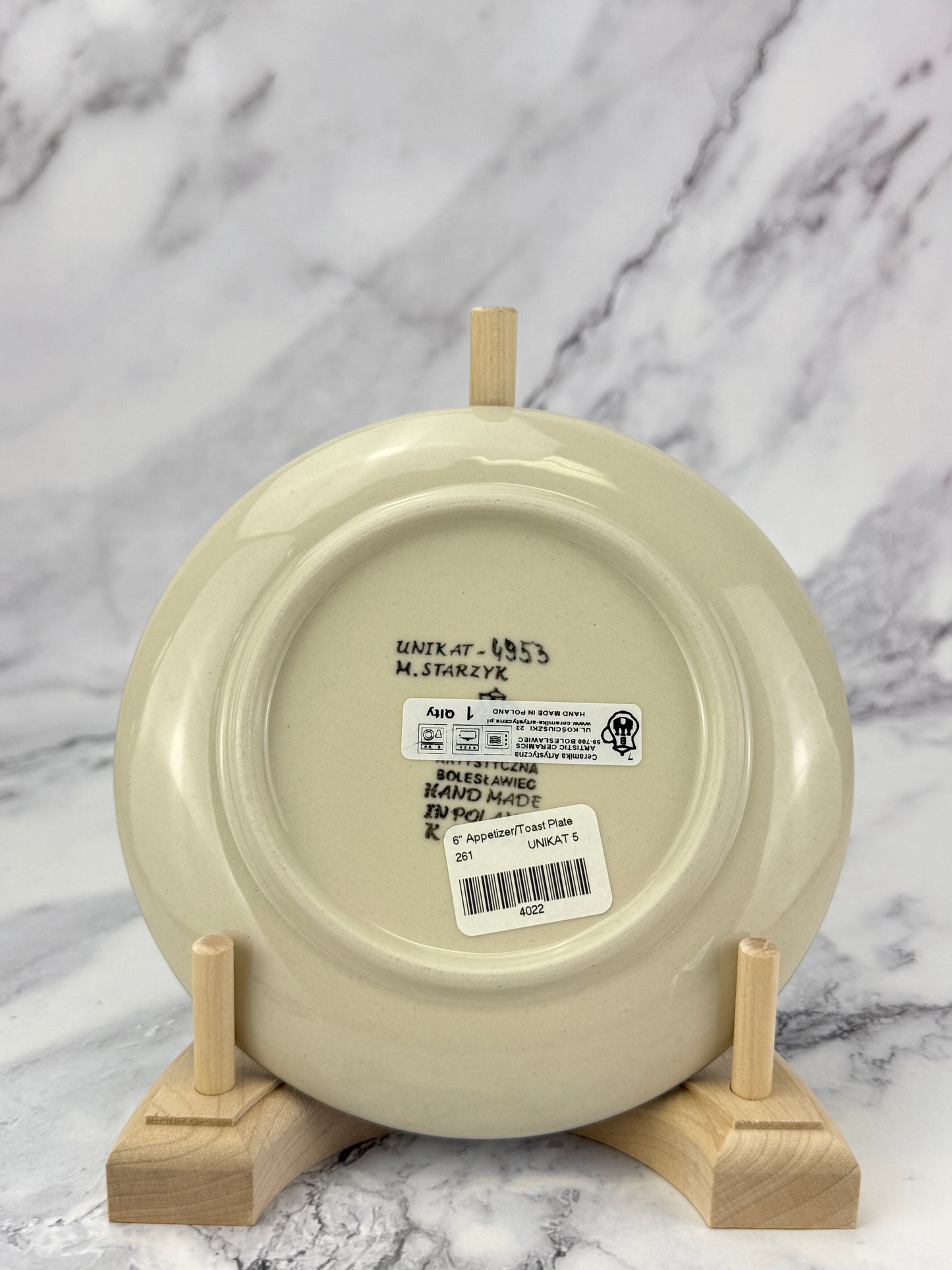 Unikat Toast Plate - Shape 261 - Pattern U4953