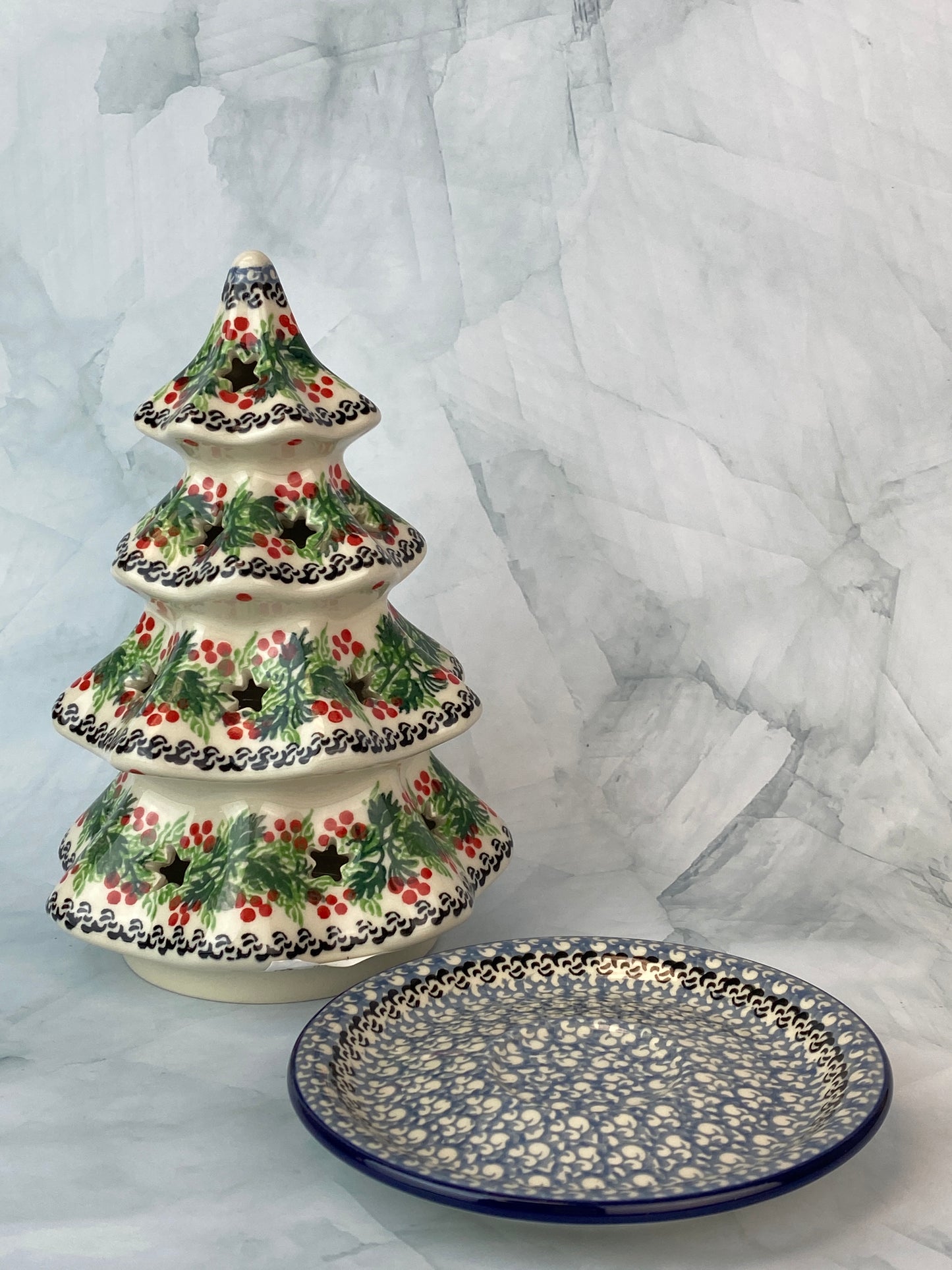 8" Christmas Tree - Shape 602 - Pattern 1734
