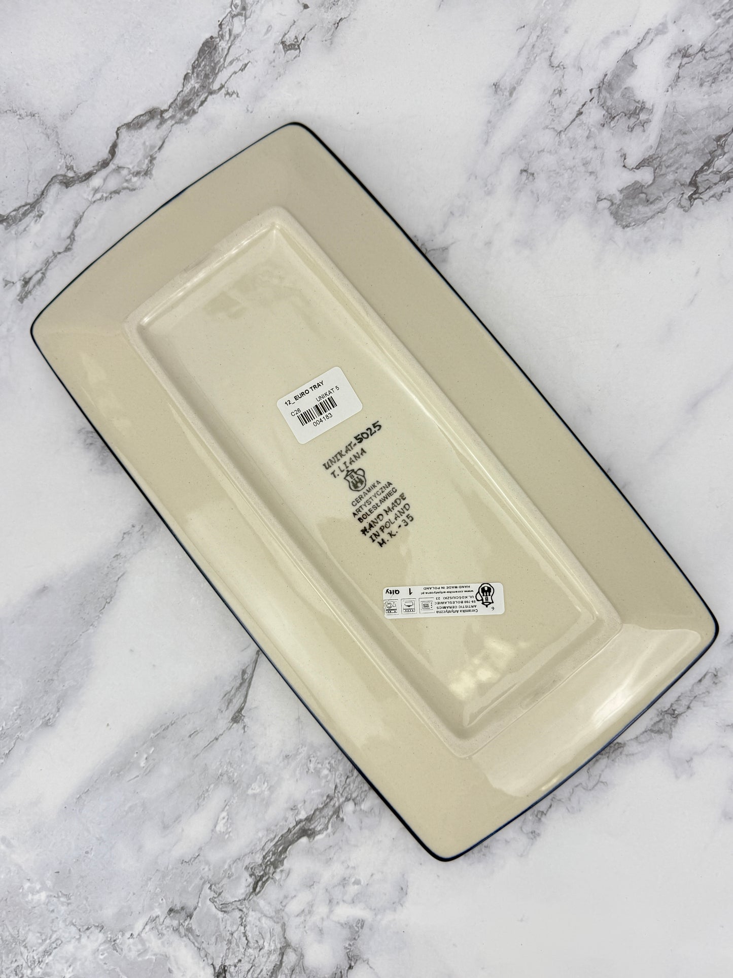 Rectangular Unikat Tray - Shape C26 - Pattern U5025