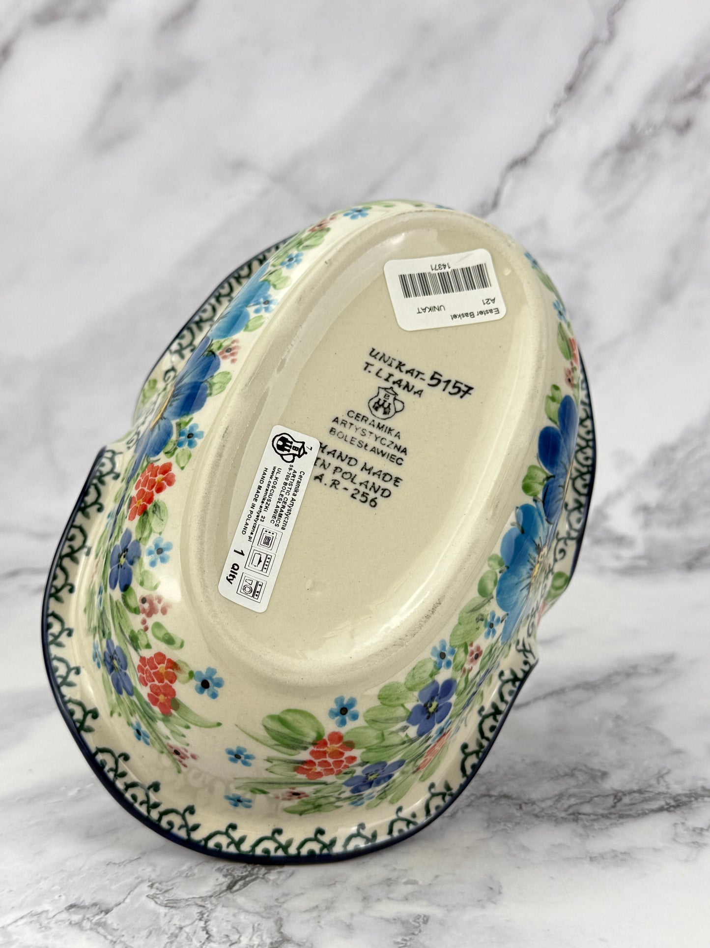 Unikat Basket with Handle - Shape A21 - Pattern U5157