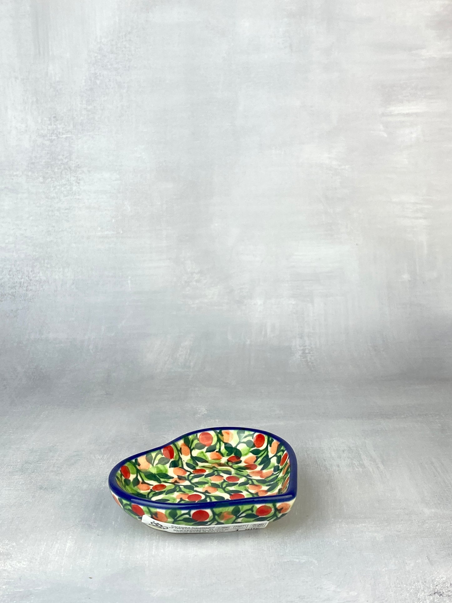 3” Unikat Heart Dish / Tea Bag Holder - Shape B64 - Pattern U4806