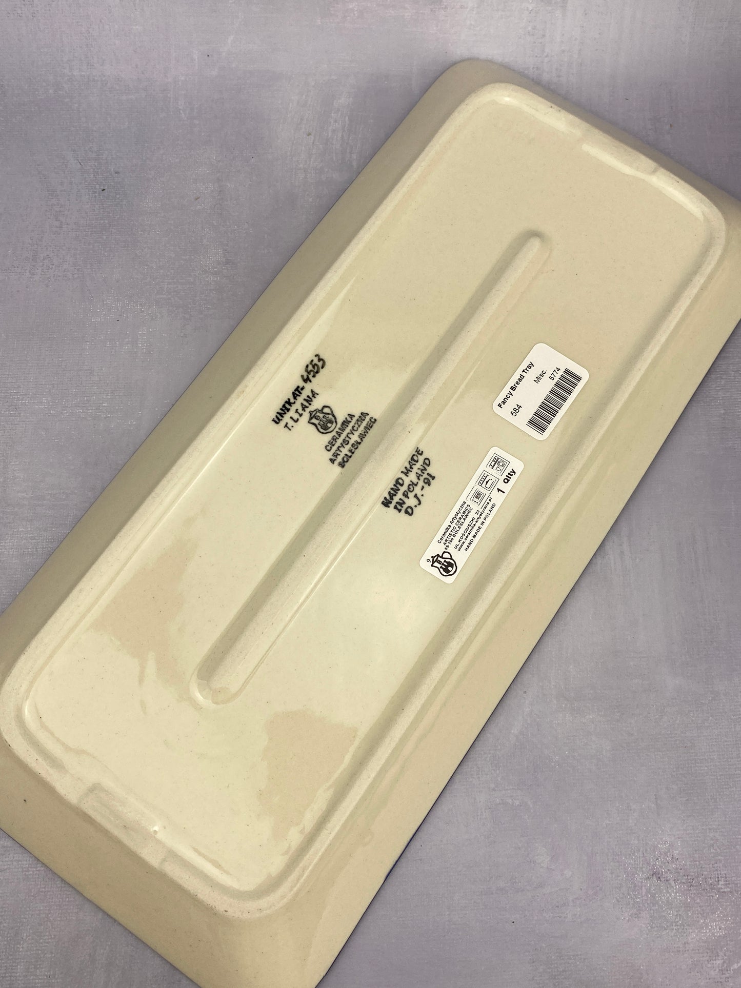 Rectangular Unikat Tray - Shape 584 - Pattern U4553
