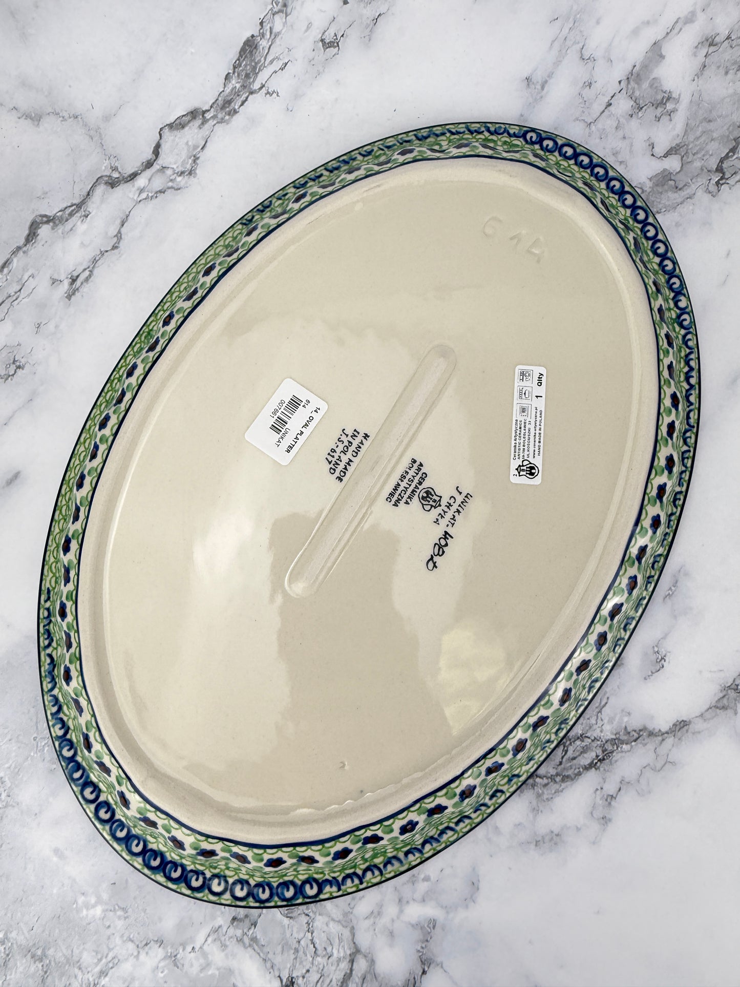 Unikat Oval Platter - Shape 614 - Pattern U408D