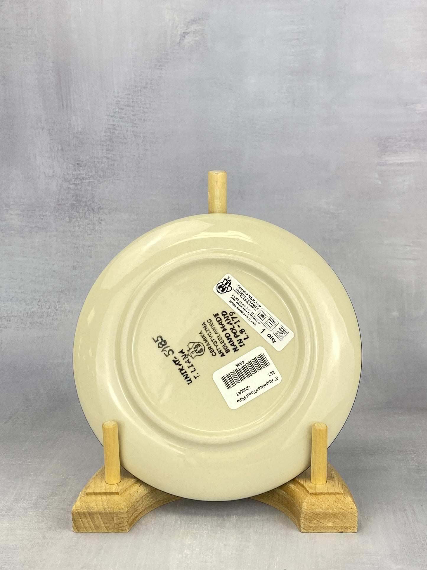 SALE 6" Unikat Toast Plate - Shape 261 - Pattern U5185