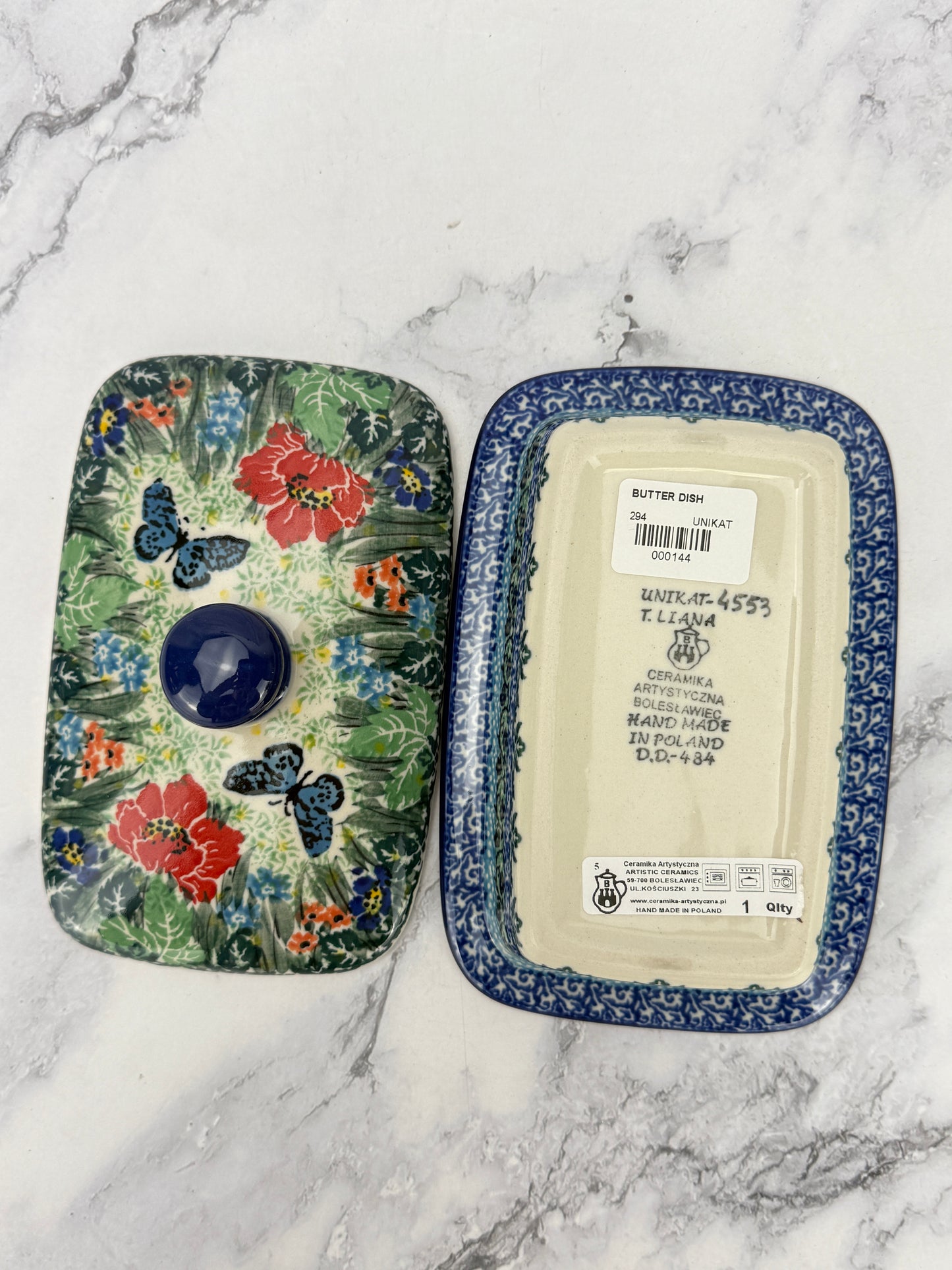 Unikat Butter Dish - Shape 294 - Pattern U4553