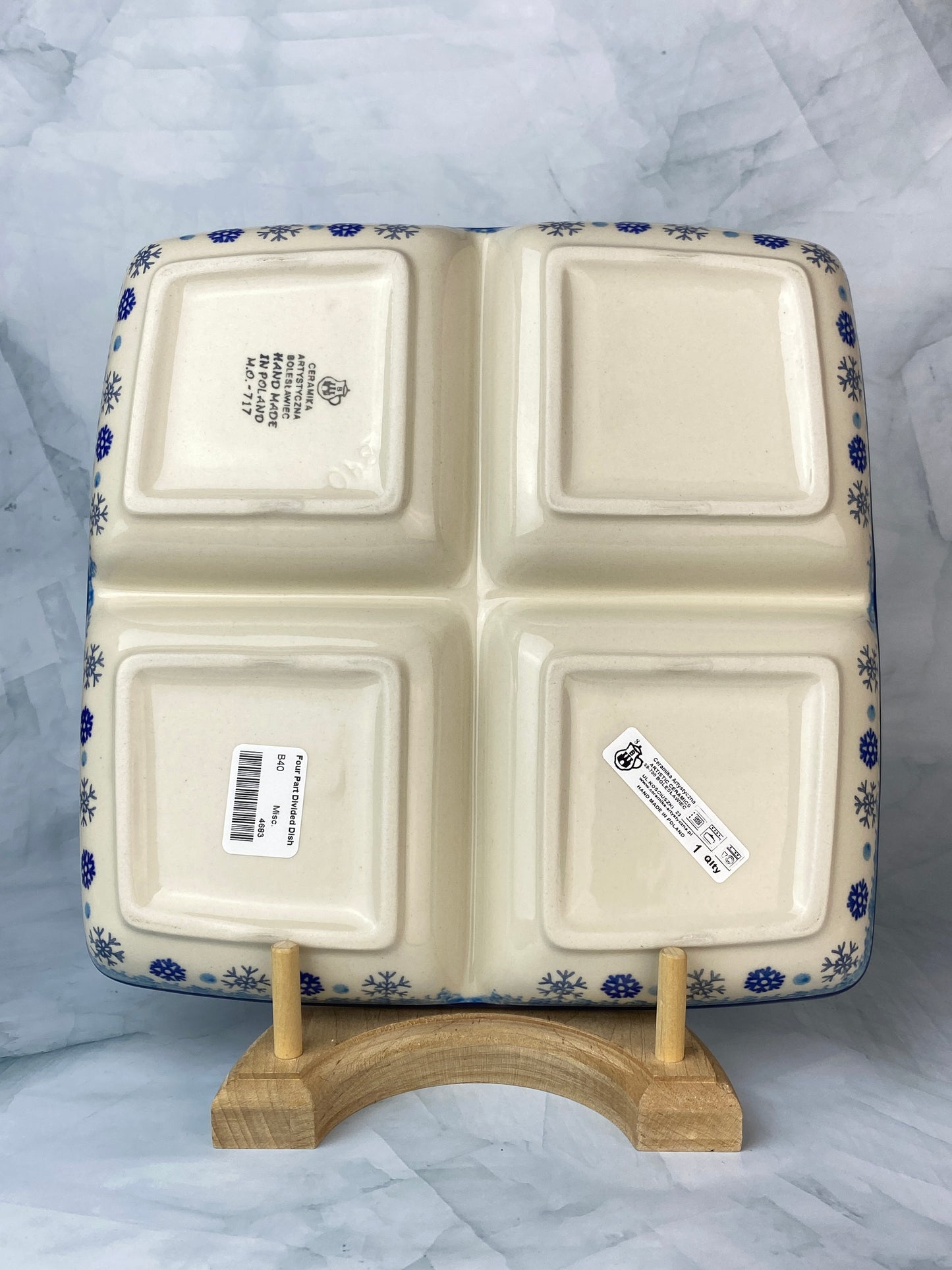 Divided Plate - Shape B40 - Pattern 2820