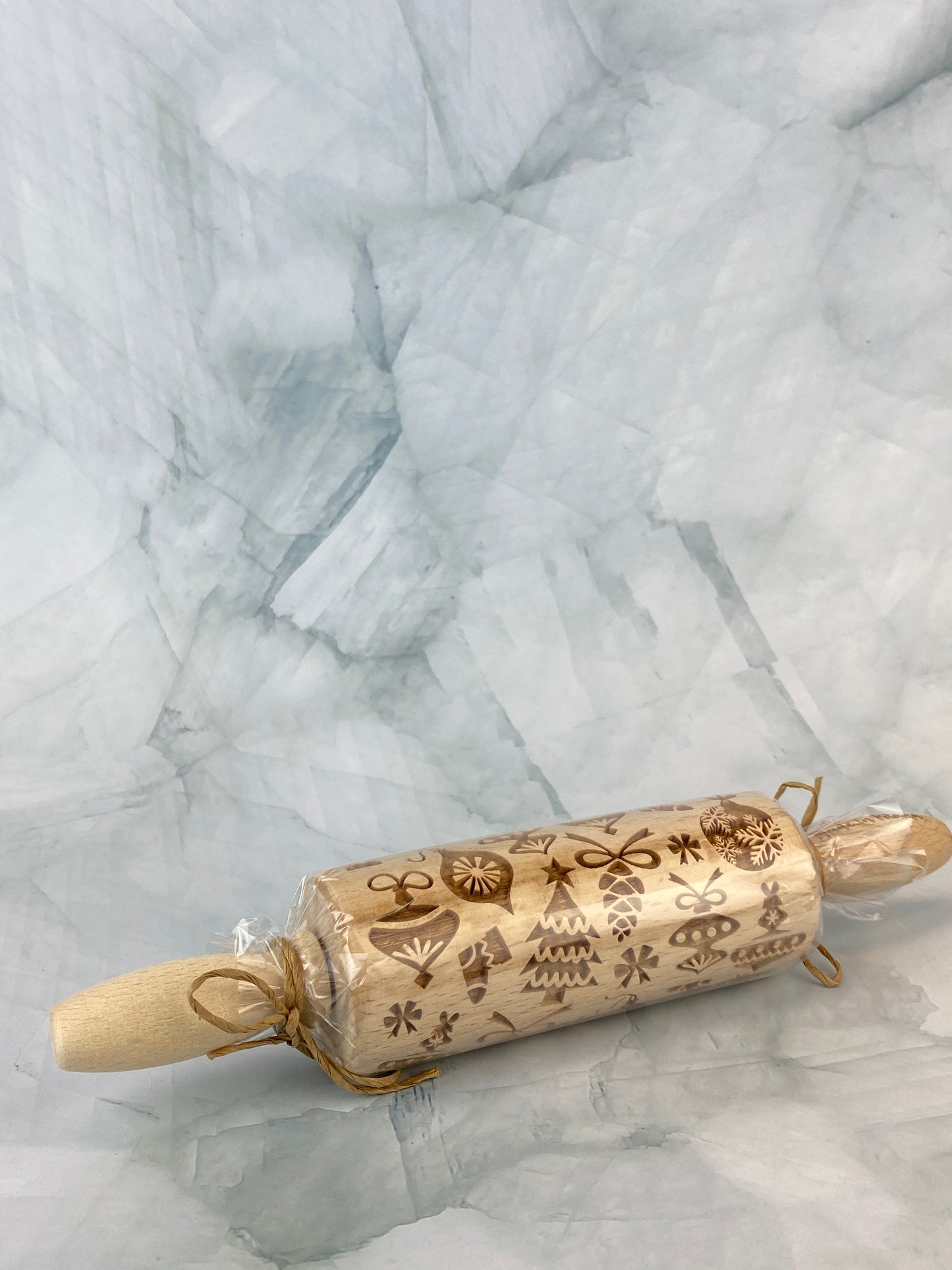 Wooden Holiday Rolling Pin - Ornaments