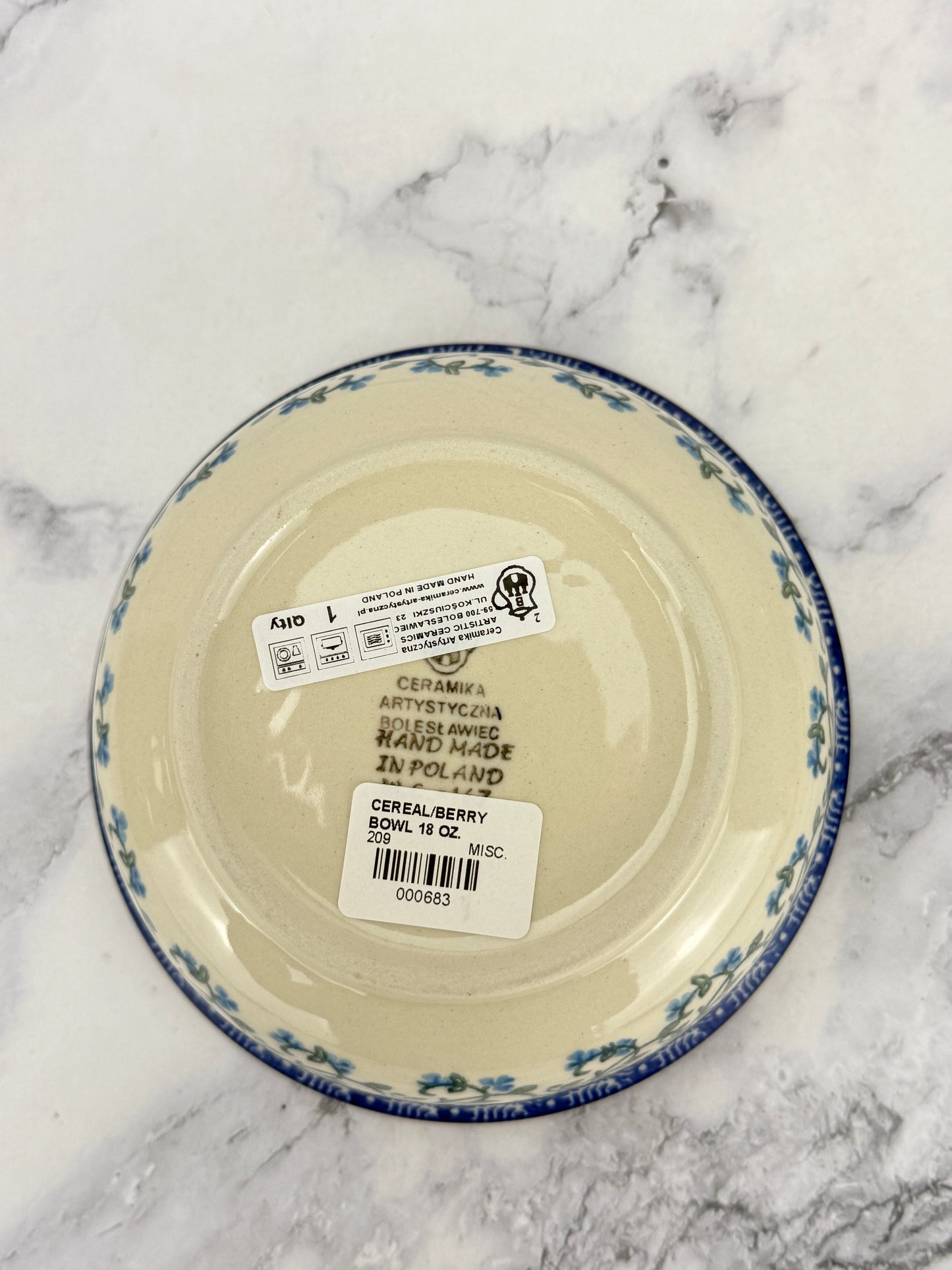 Cereal / Berry Bowl - Shape 209 - Pattern 1932