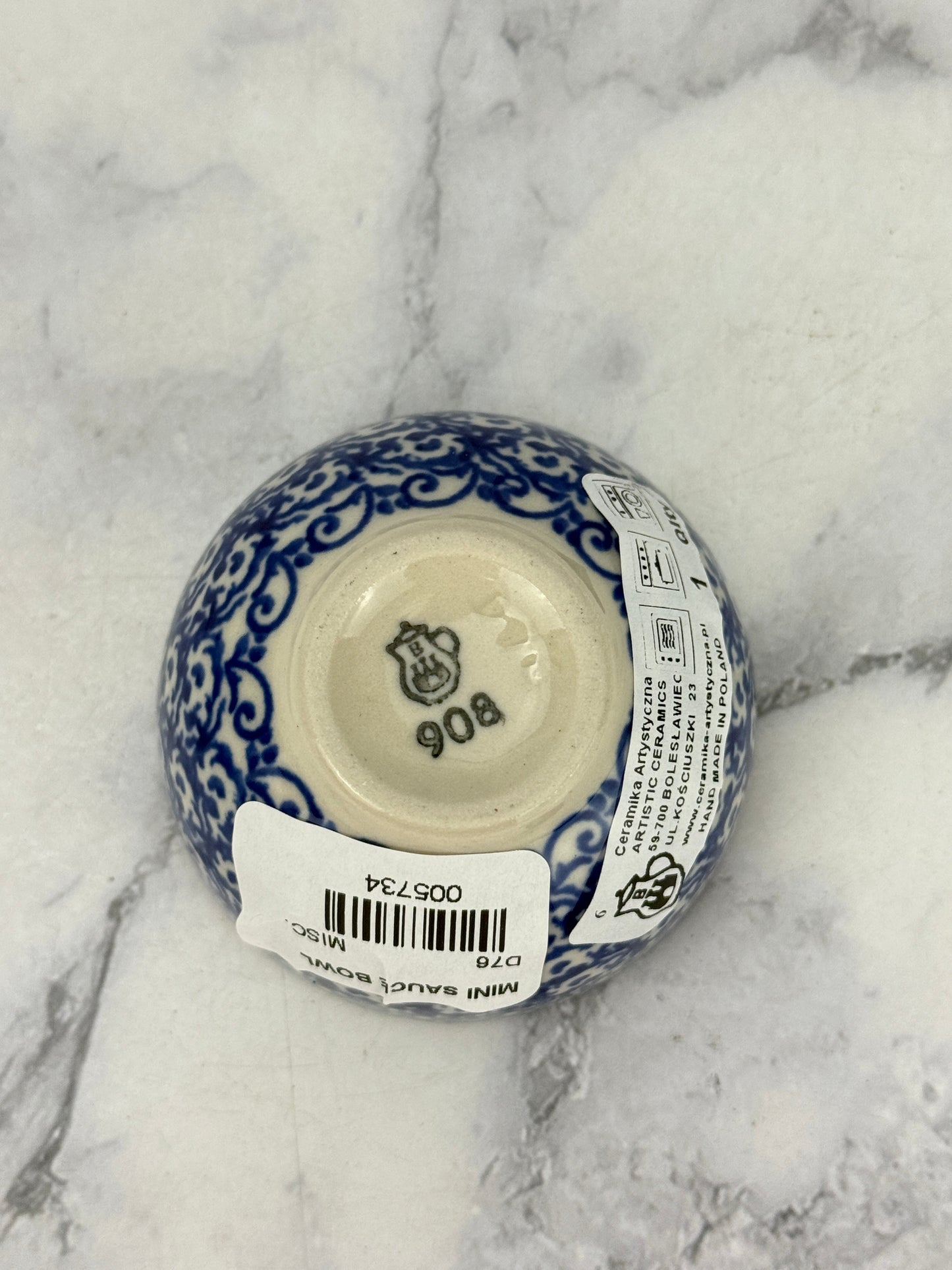 Mini Bowl - Shape D76 - Pattern 2597