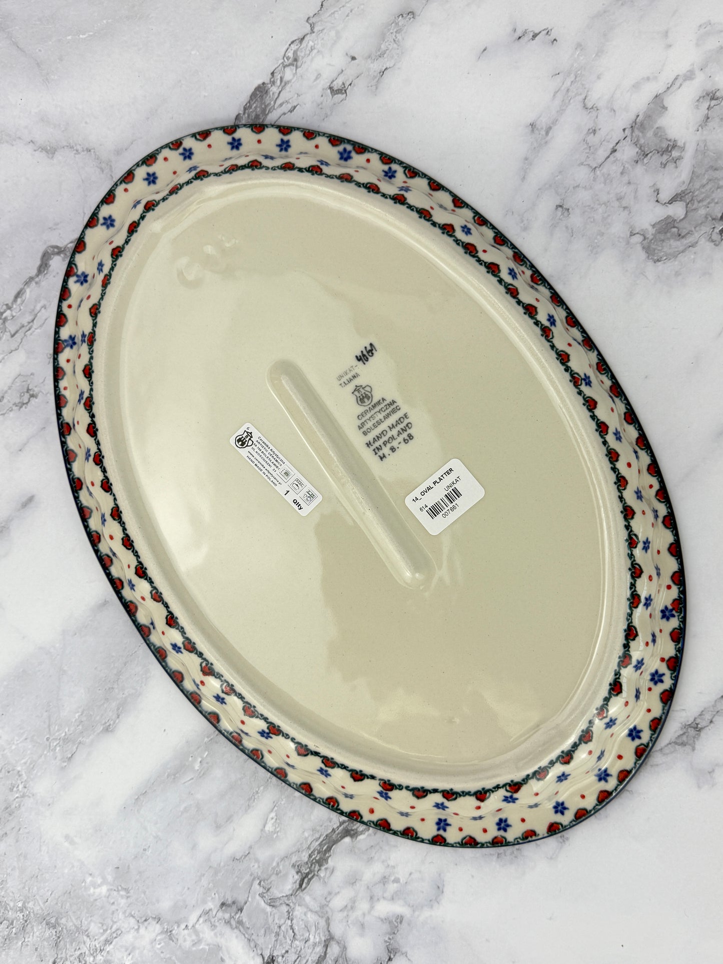 Unikat Oval Platter - Shape 614 - Pattern U4661