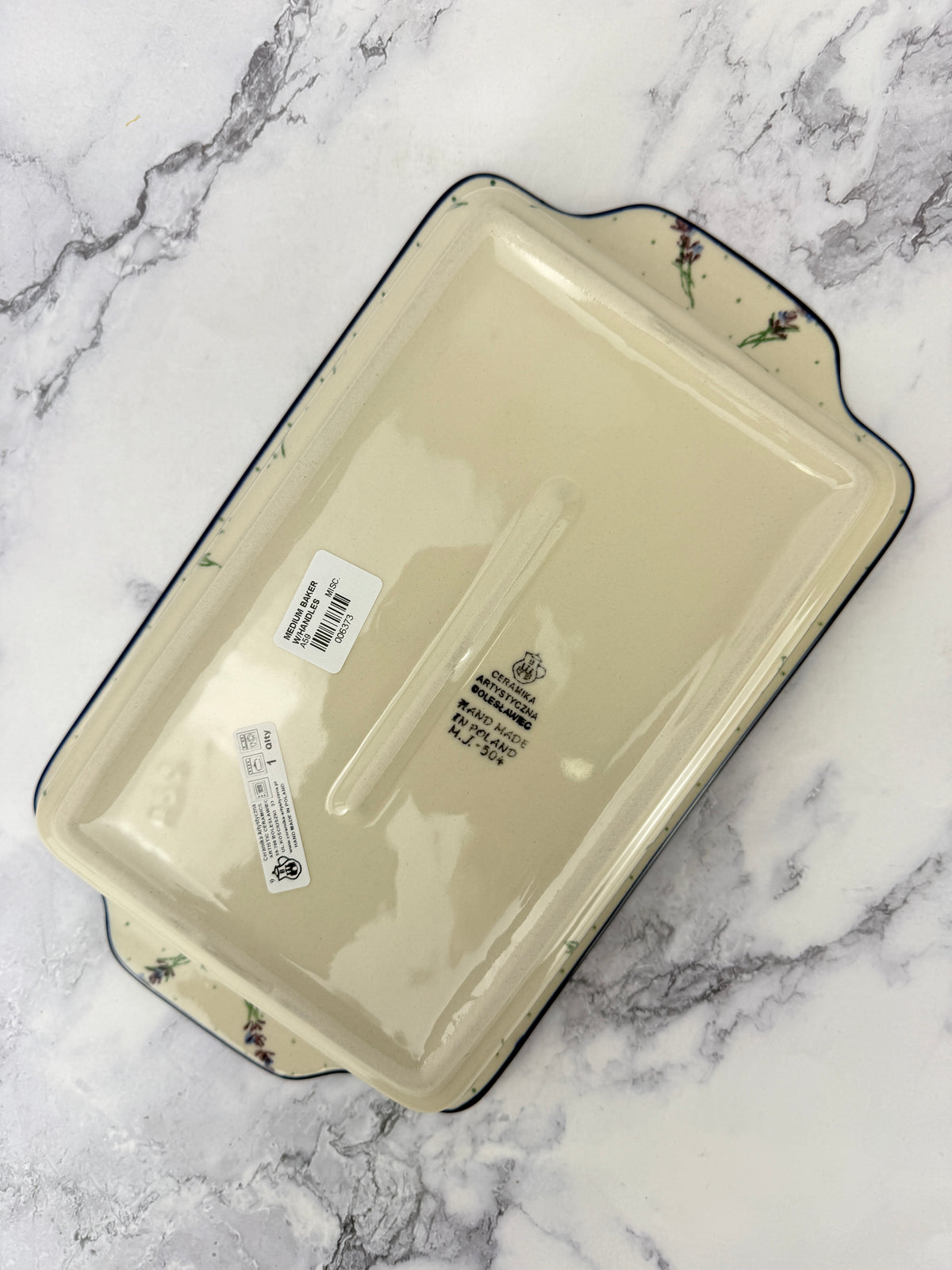 Rectangular Baker With Handles - Shape A59 - Pattern 3308