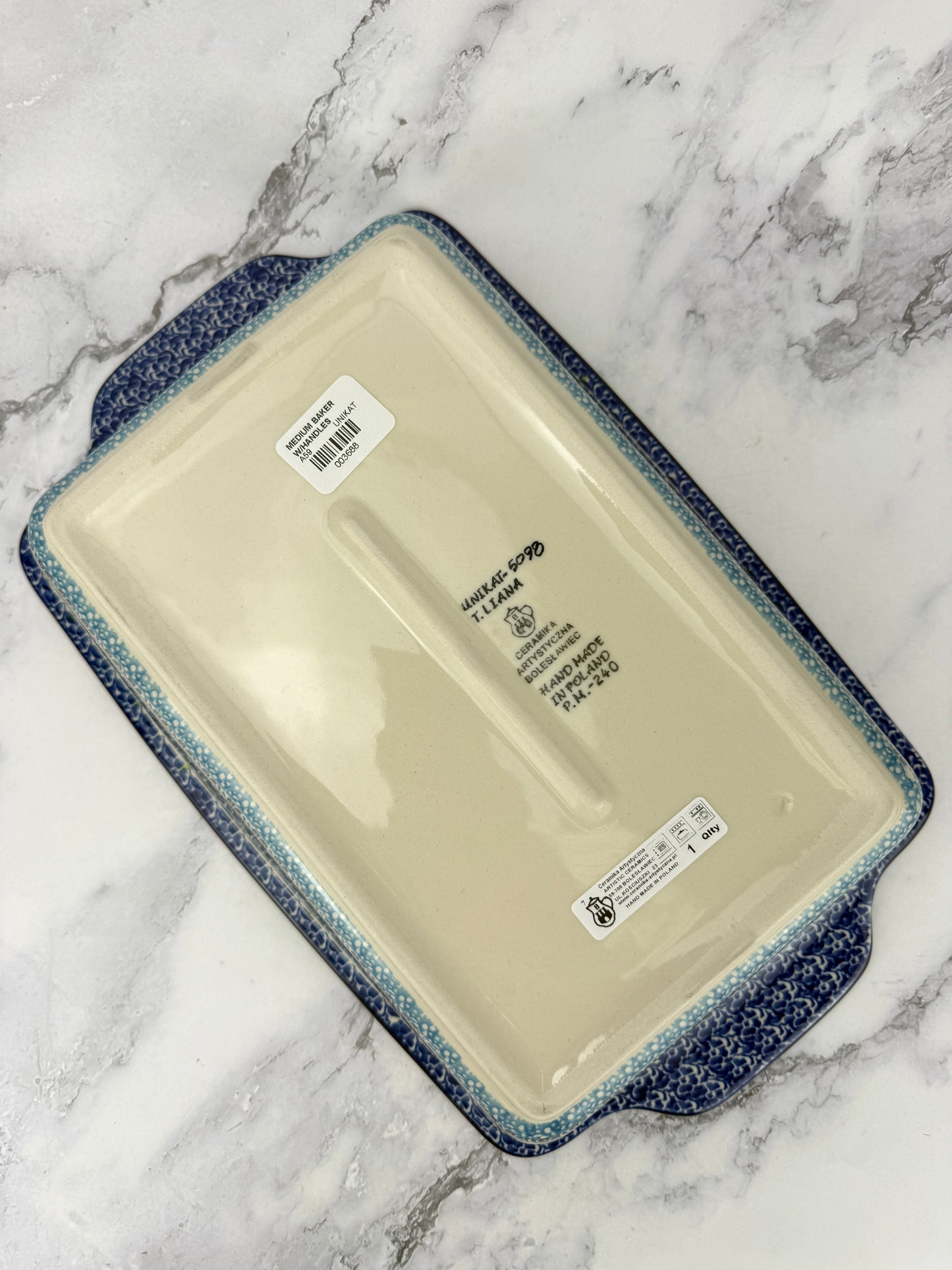 Unikat Rectangular Baker With Handles - Shape A59 - Pattern U5098