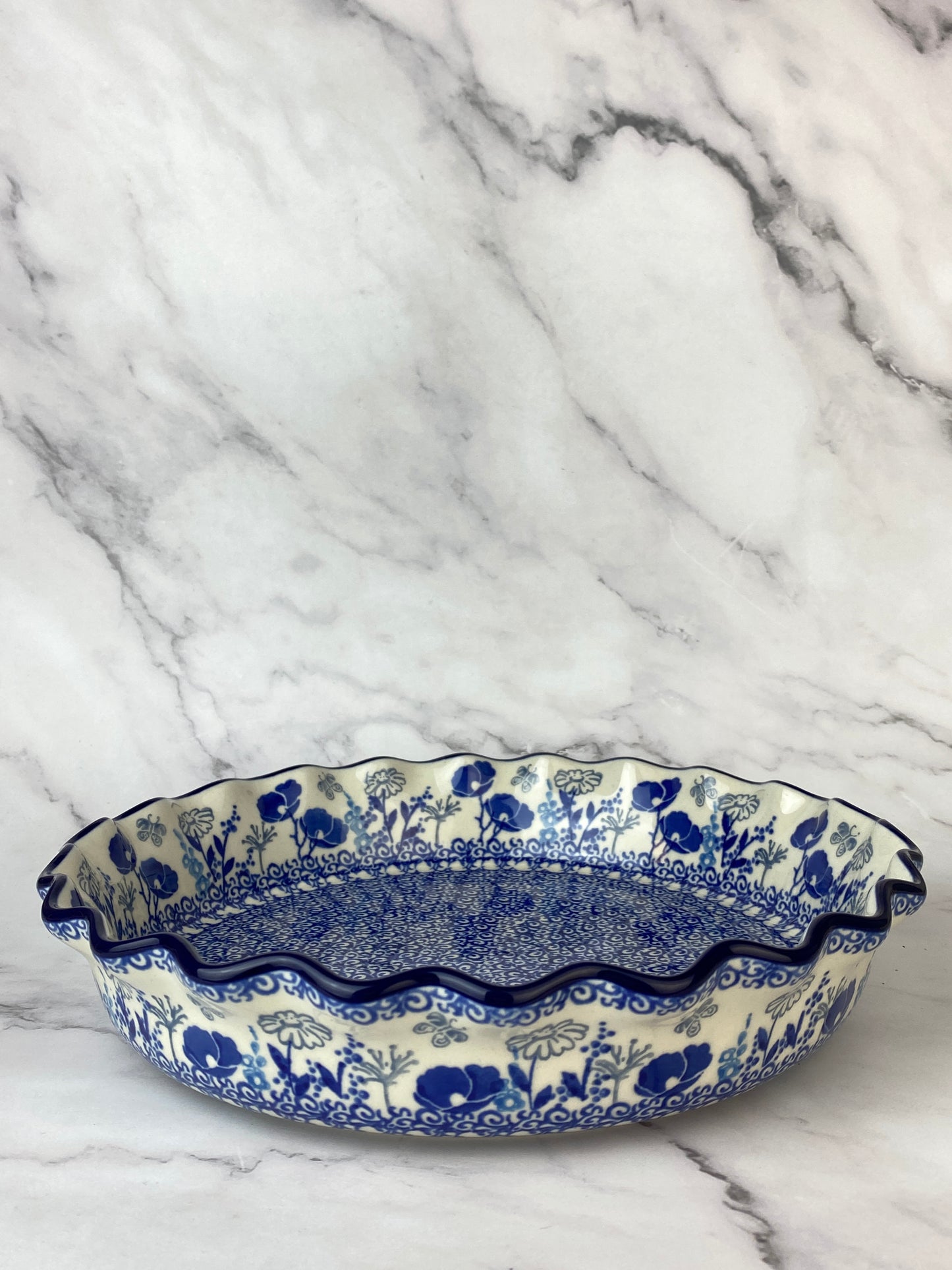 Ruffled Pie Plate / Round Baker - Shape 636 - Pattern 2902