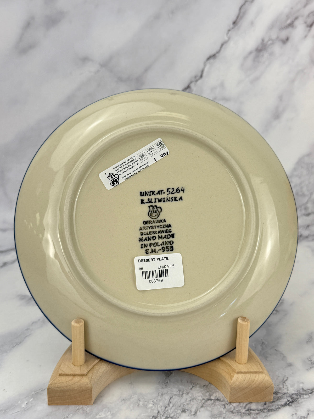 8" Unikat Dessert Plate - Shape 86 - Pattern U5264