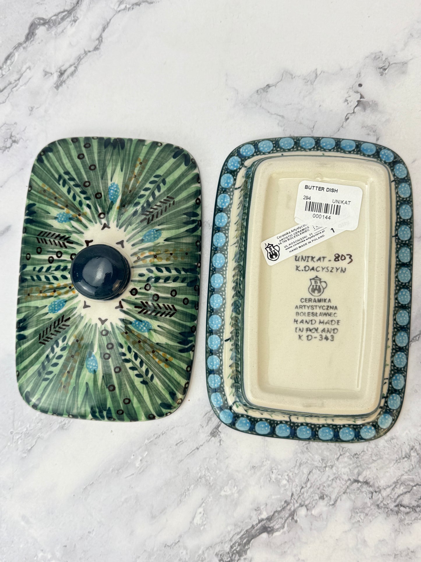 Unikat Butter Dish - Shape 294 - Pattern U803