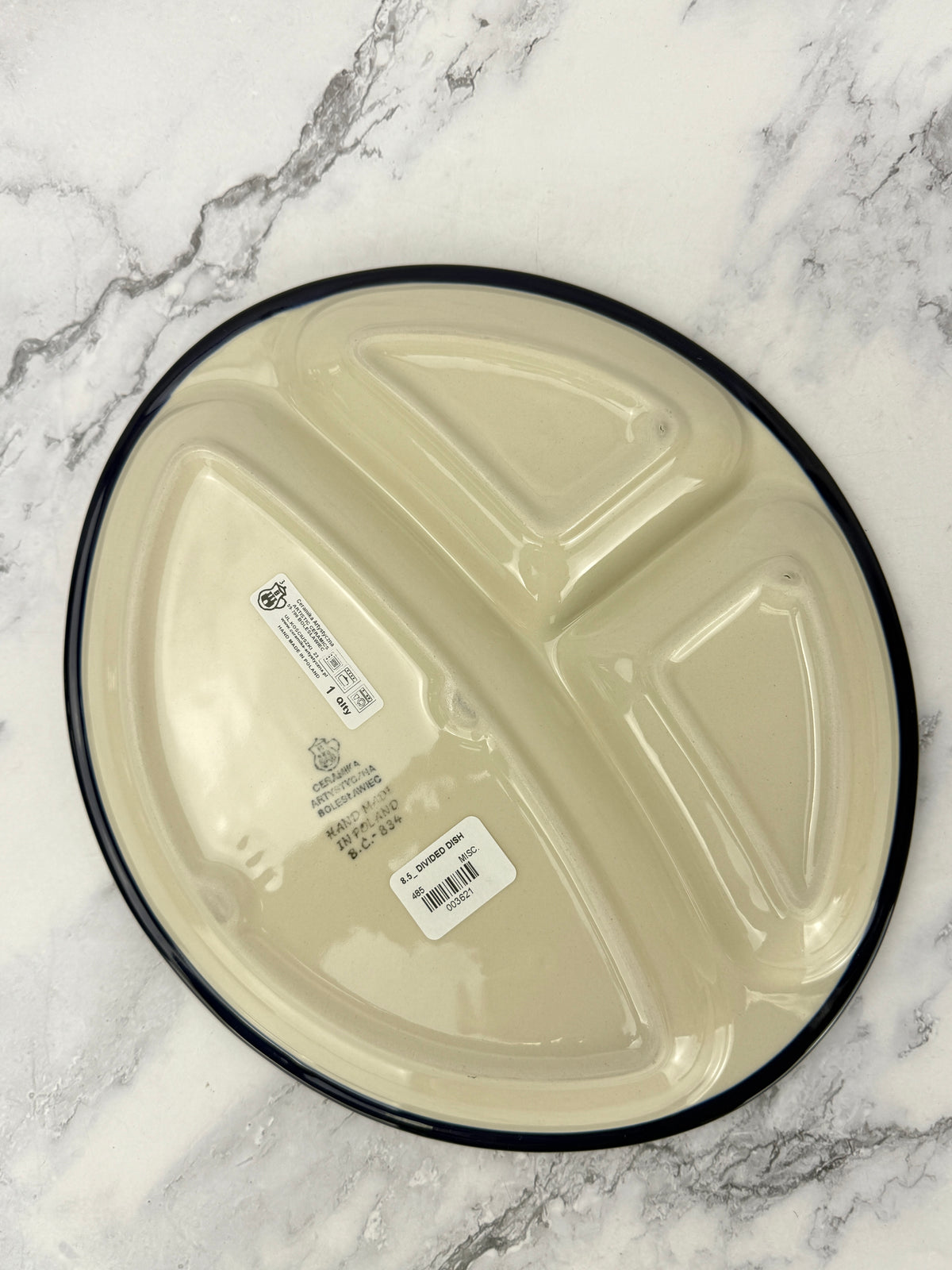 Divided Oval Dish - Shape 485 - Pattern 1432