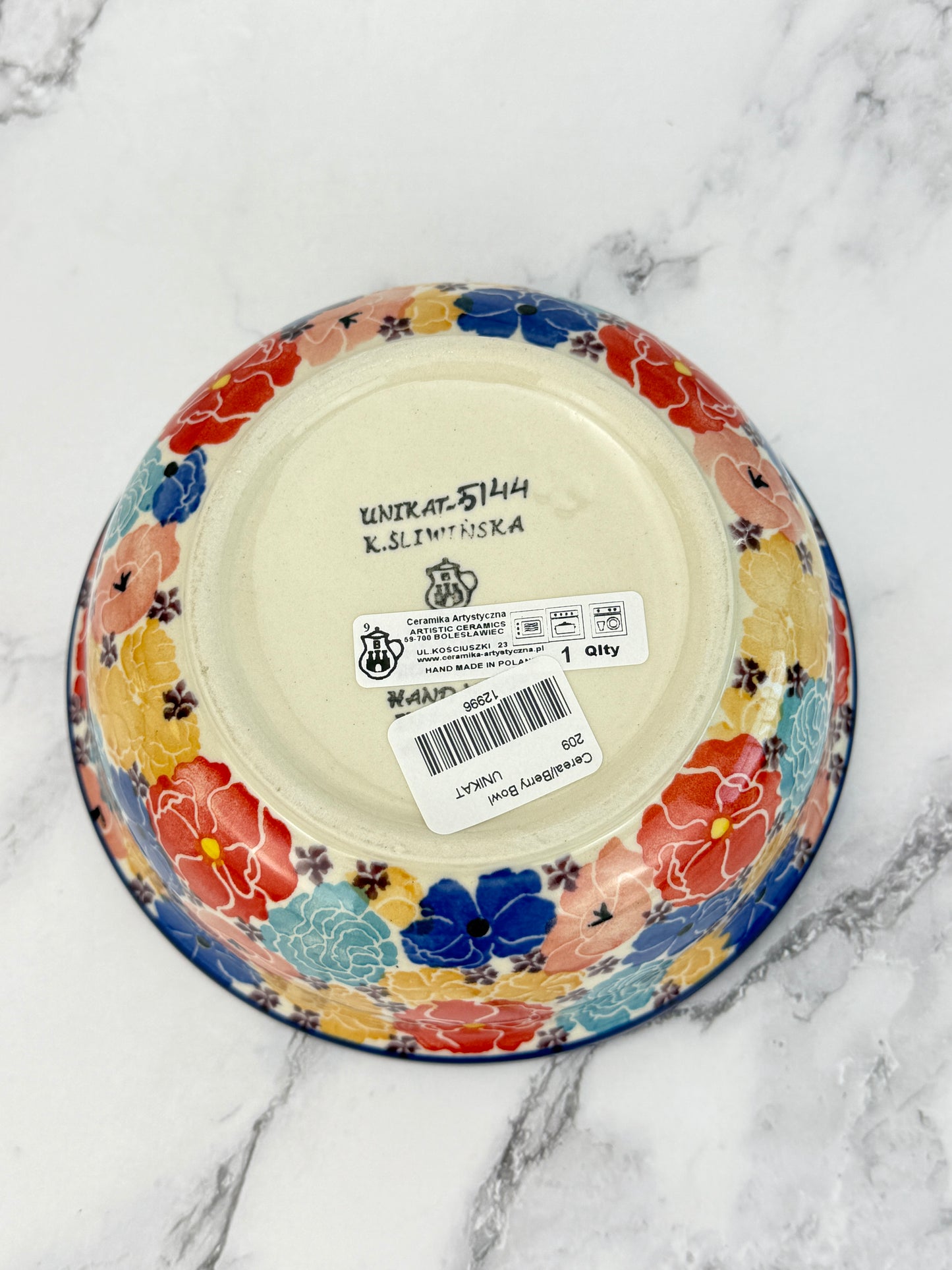 SALE Unikat Cereal Bowl - Shape 209 - Pattern U5144