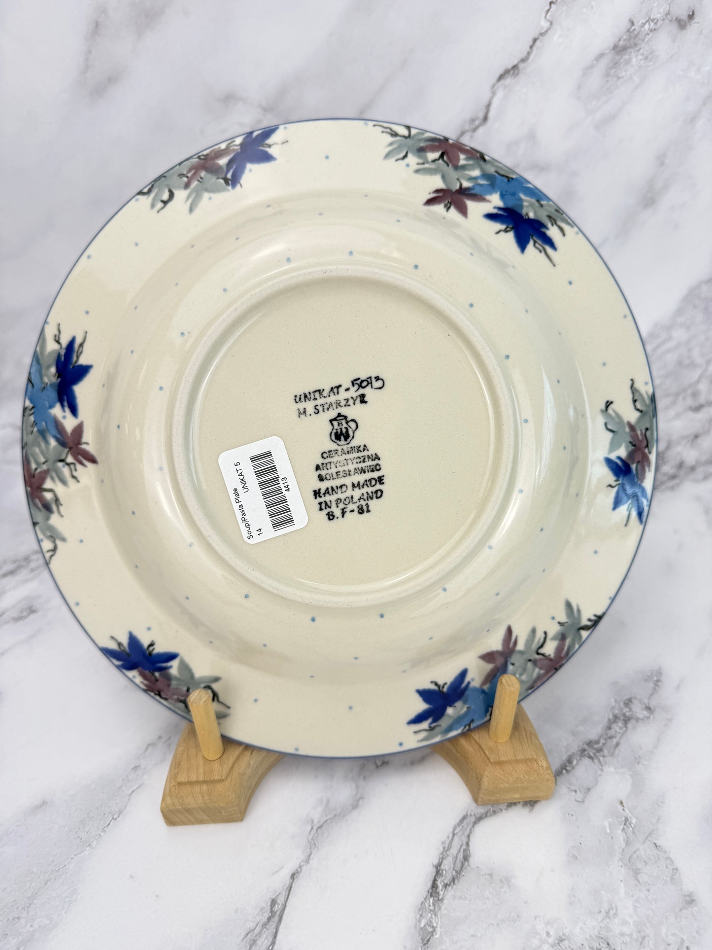 Unikat Soup / Pasta Plate - Shape 14 - Pattern U5073