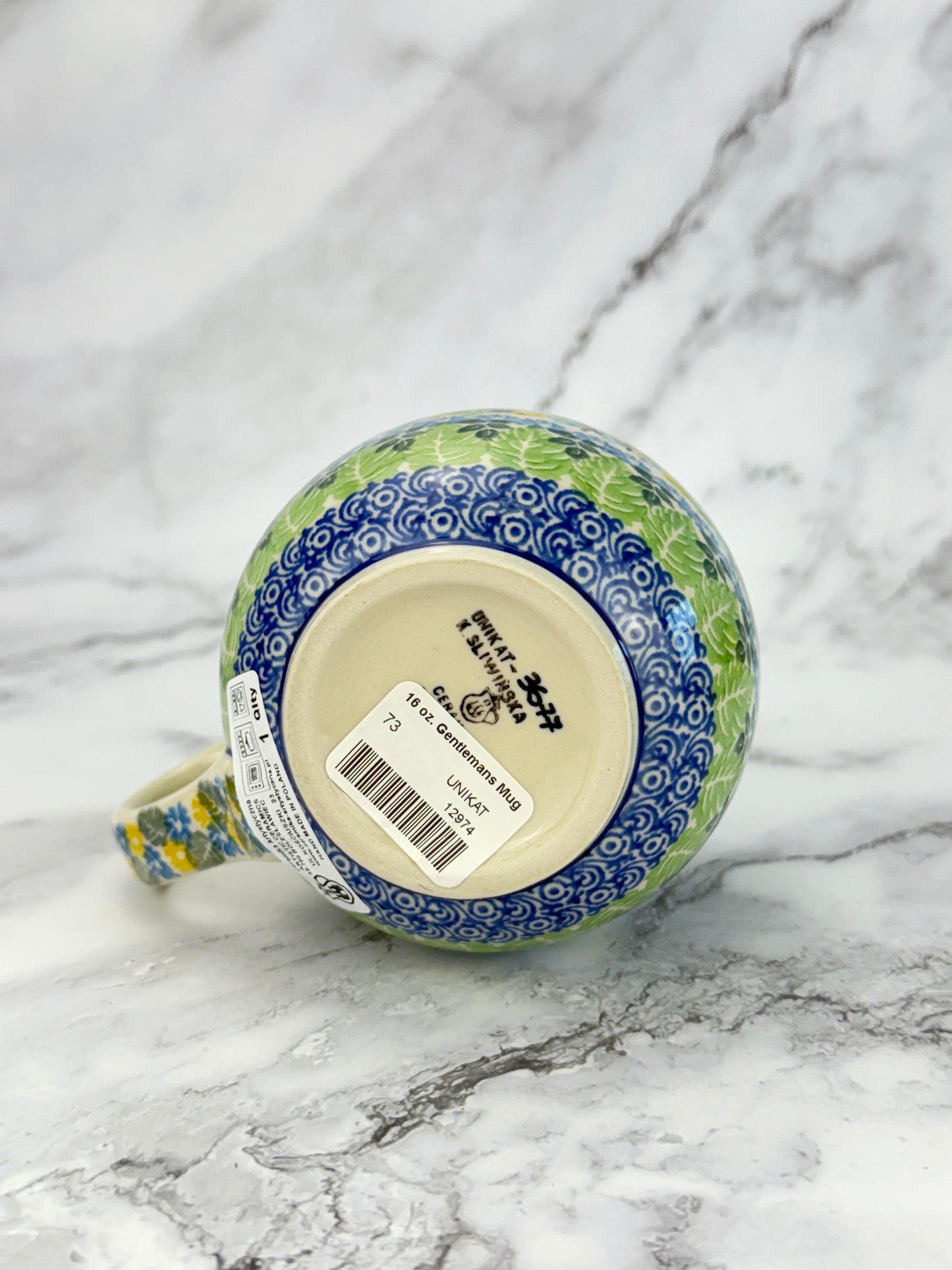 Large Unikat Bubble Mug 16oz - Shape 73 - Pattern U3677