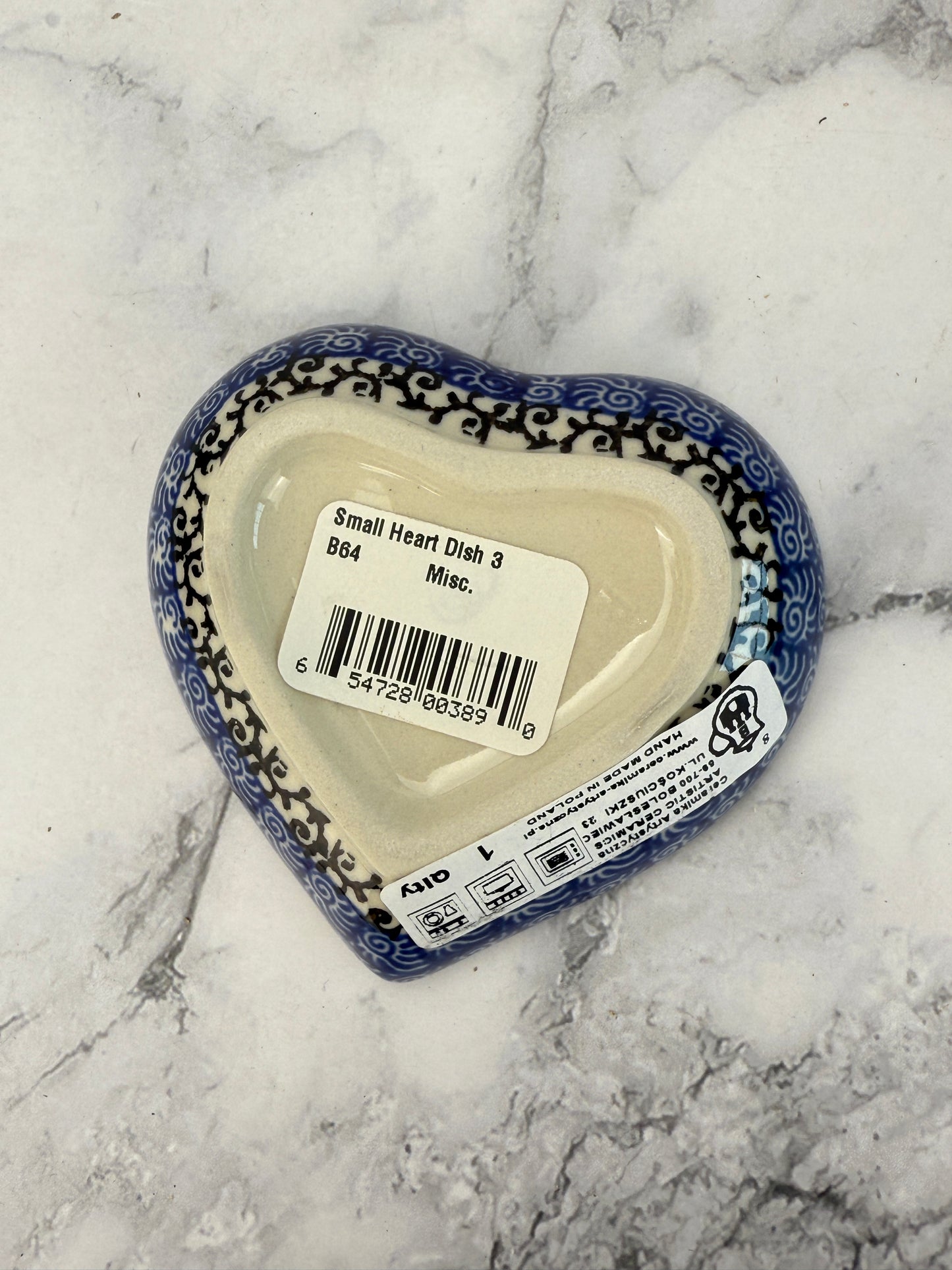 Heart Dish - Shape B64 - Pattern 1916