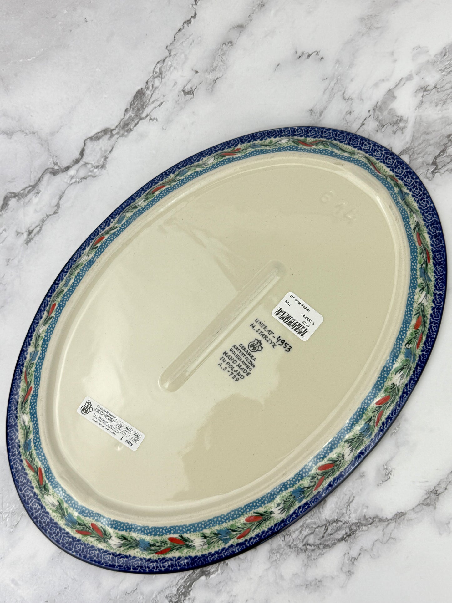 Unikat Oval Platter - Shape 614 - Pattern U4953