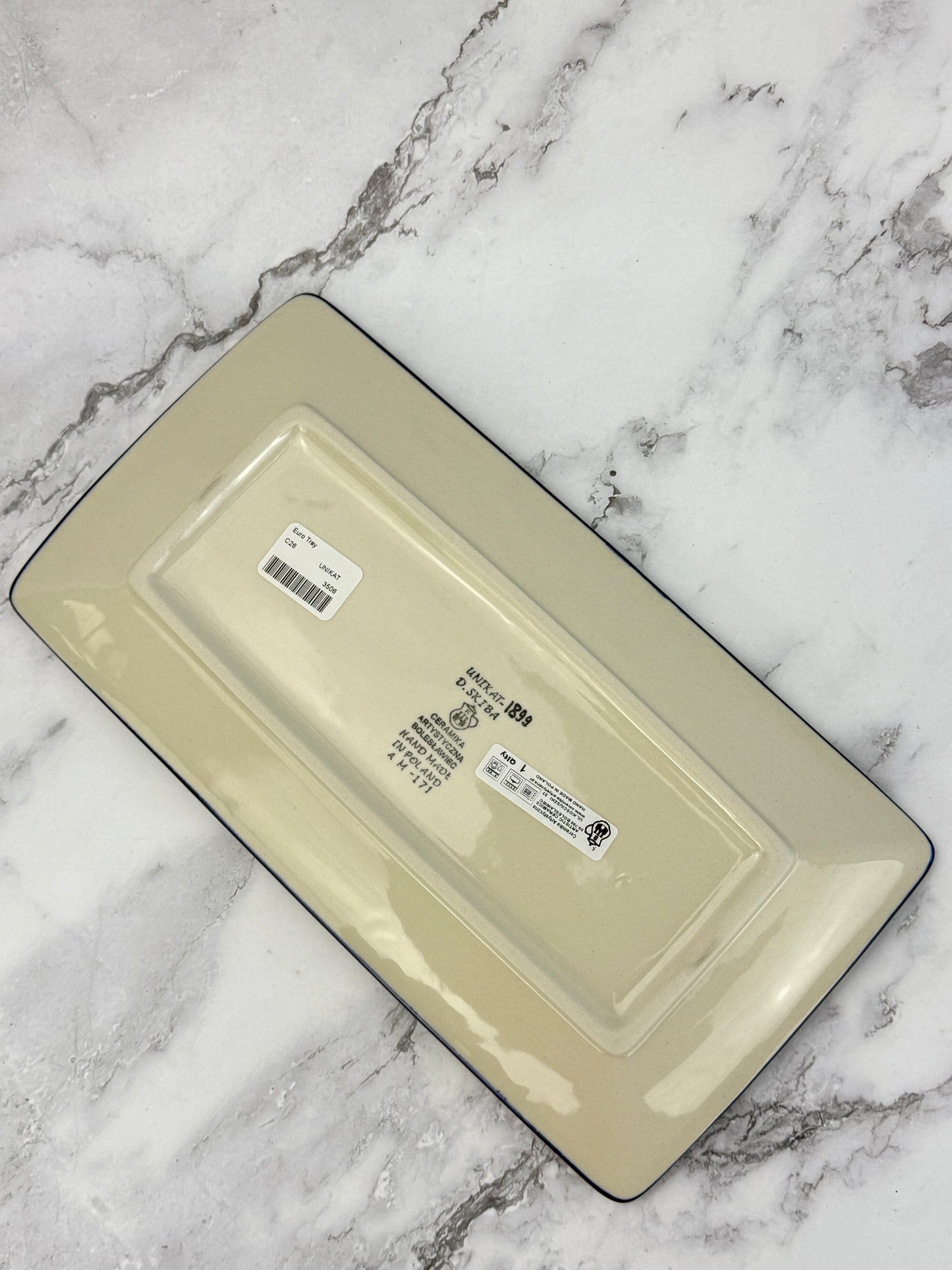 SALE Rectangular Unikat Tray - Shape C26 - Pattern U1899