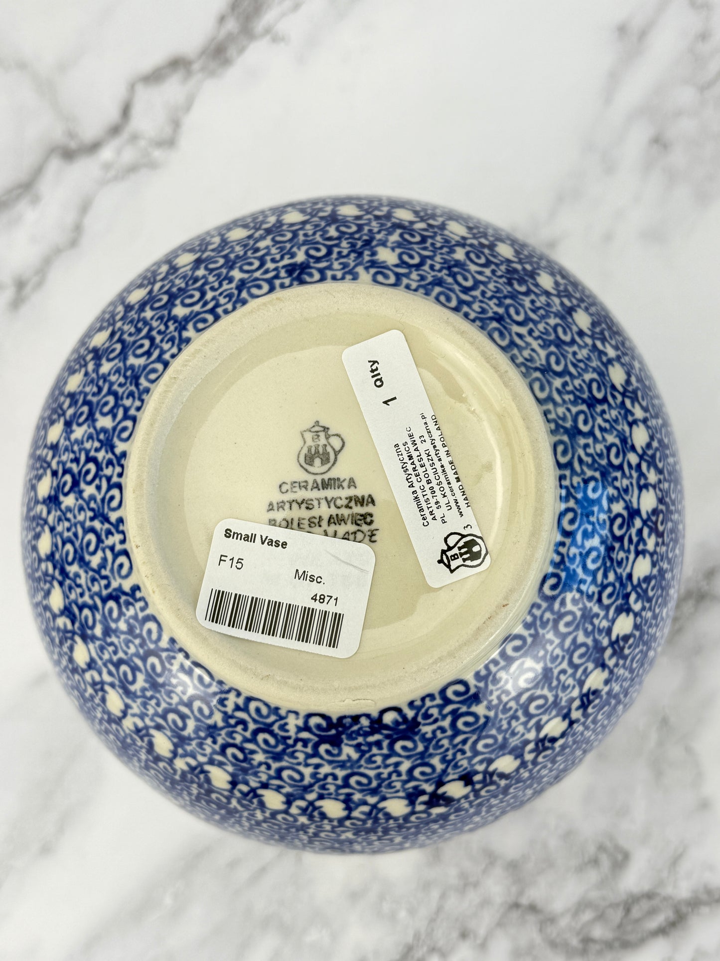 Squat Vase - Shape F15 - Pattern 2901