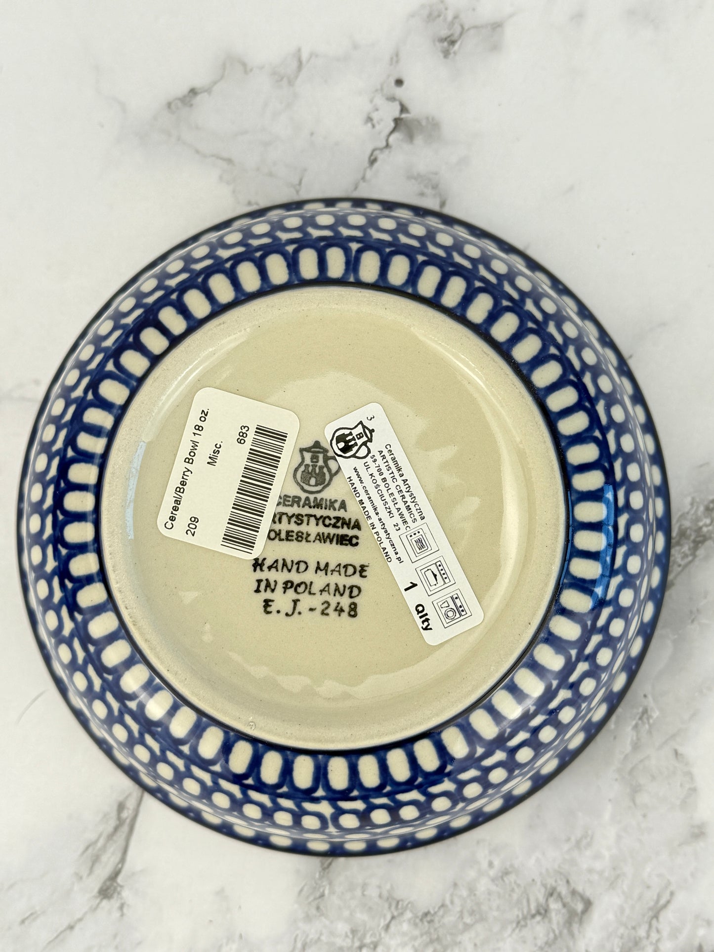 SALE Cereal Bowl - Shape 209 - Pattern 13