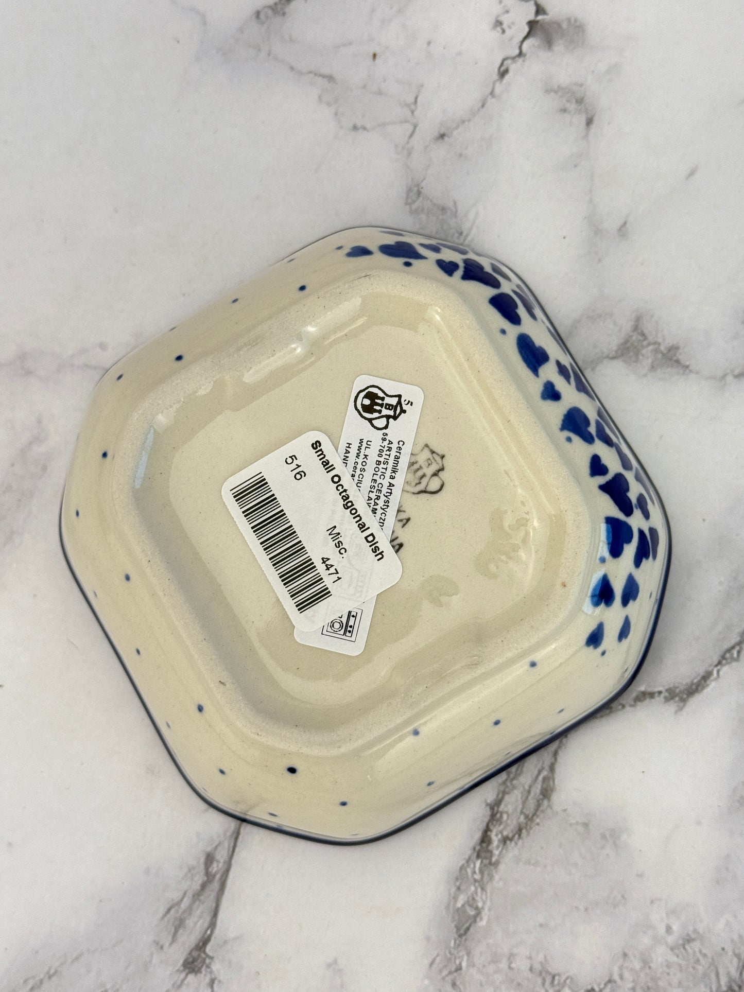 SALE Small Square Ramekin/ Dish- Shape 516 - Pattern 2876