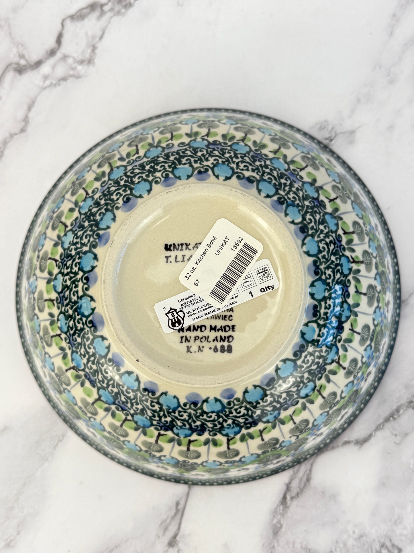 Small Unikat Kitchen Bowl - Shape 57 - Pattern U4795