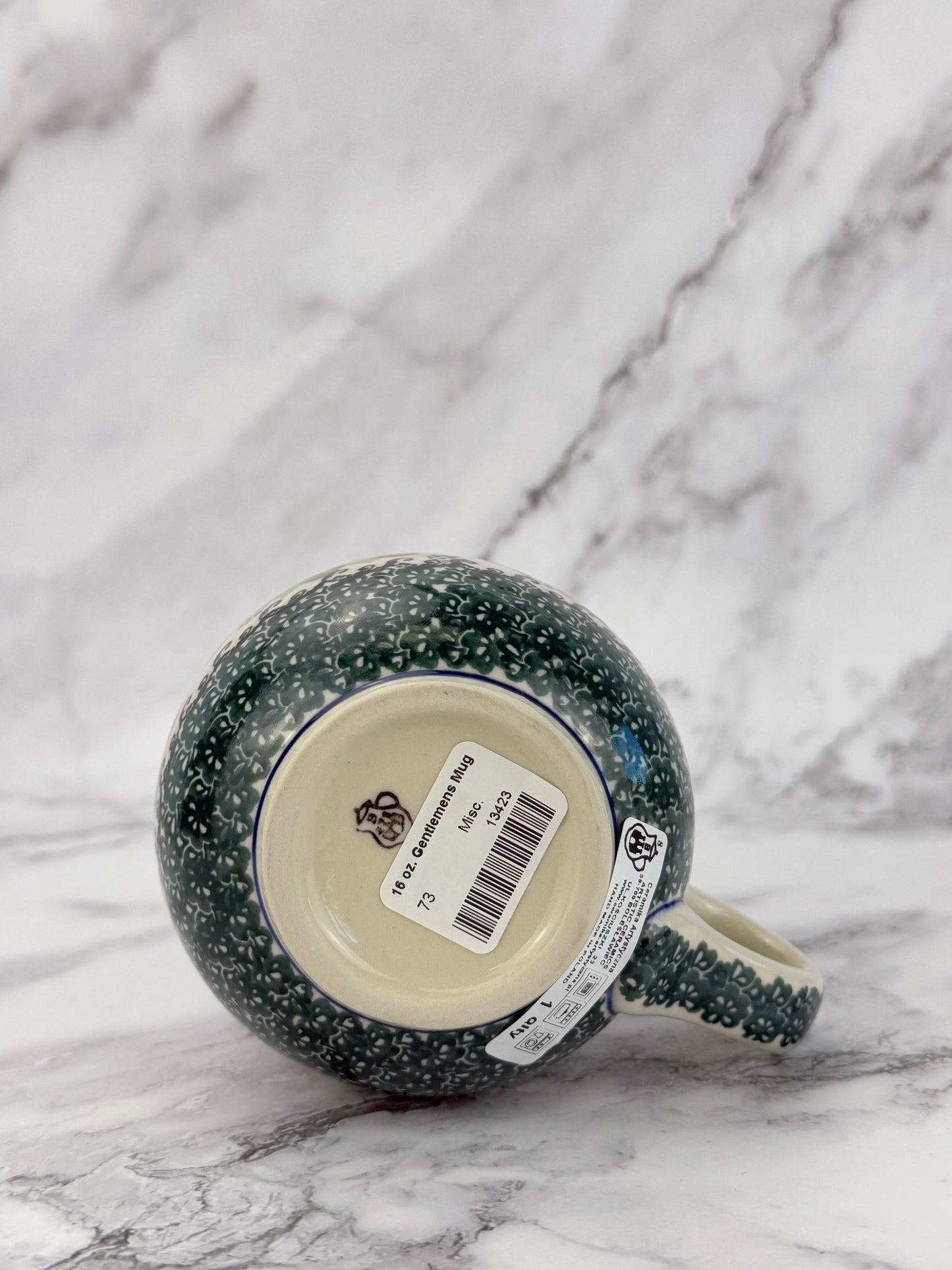 SALE Large Bubble Mug 16oz - Shape 73 - Pattern 1415