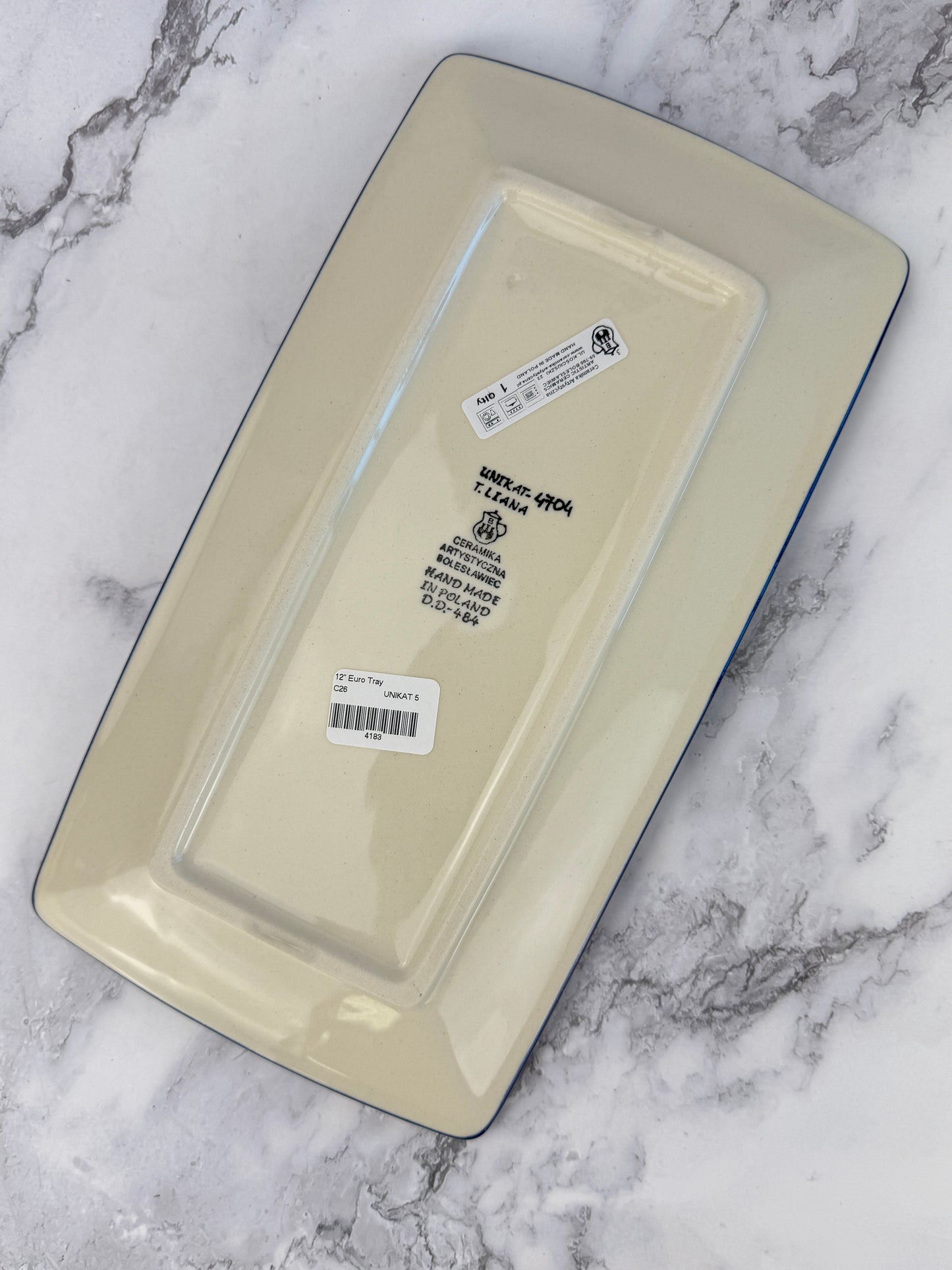 Rectangular Unikat Tray - Shape C26 - Pattern U4704