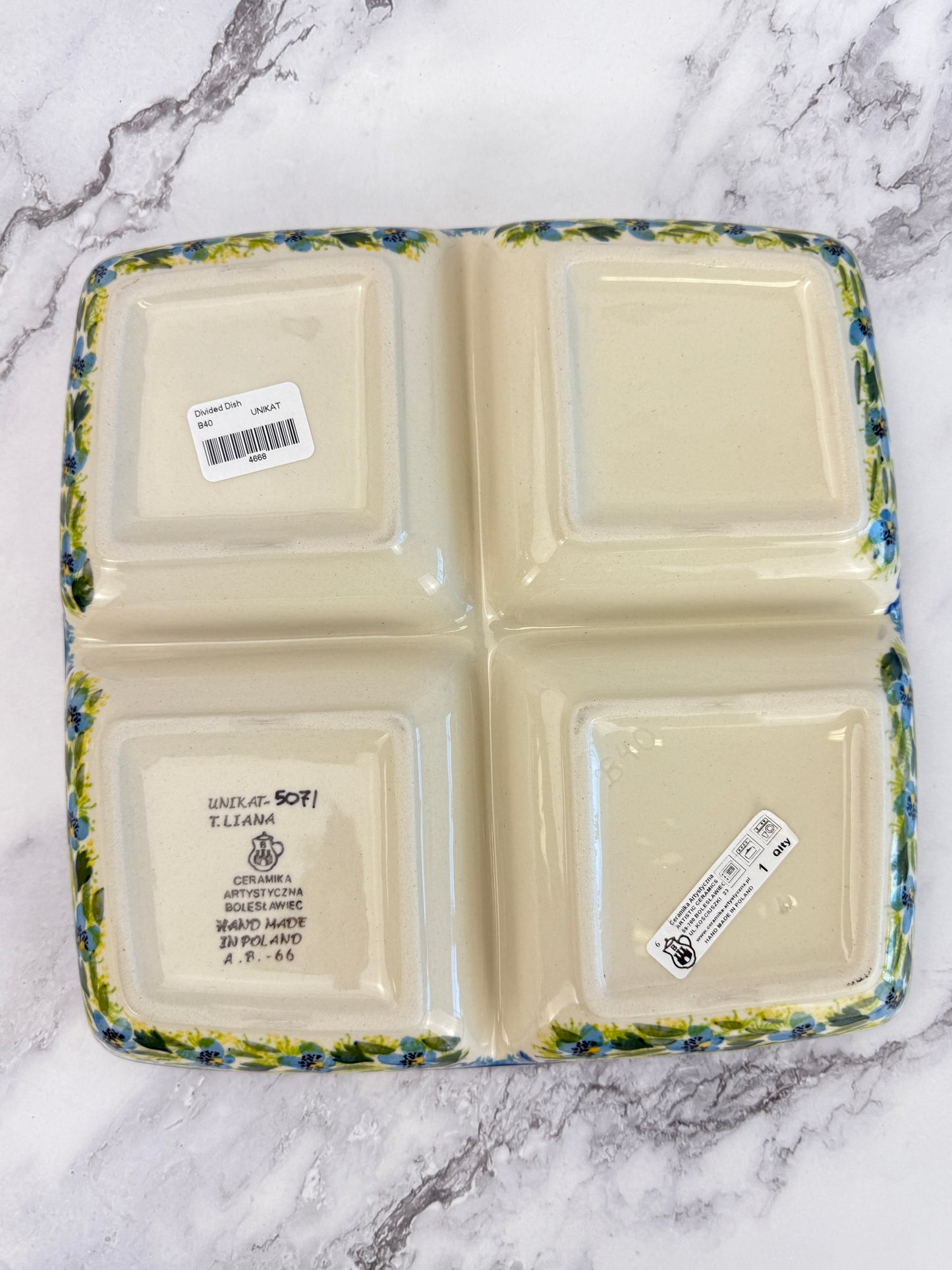 Unikat Divided Plate - Shape B40 - Pattern U5071
