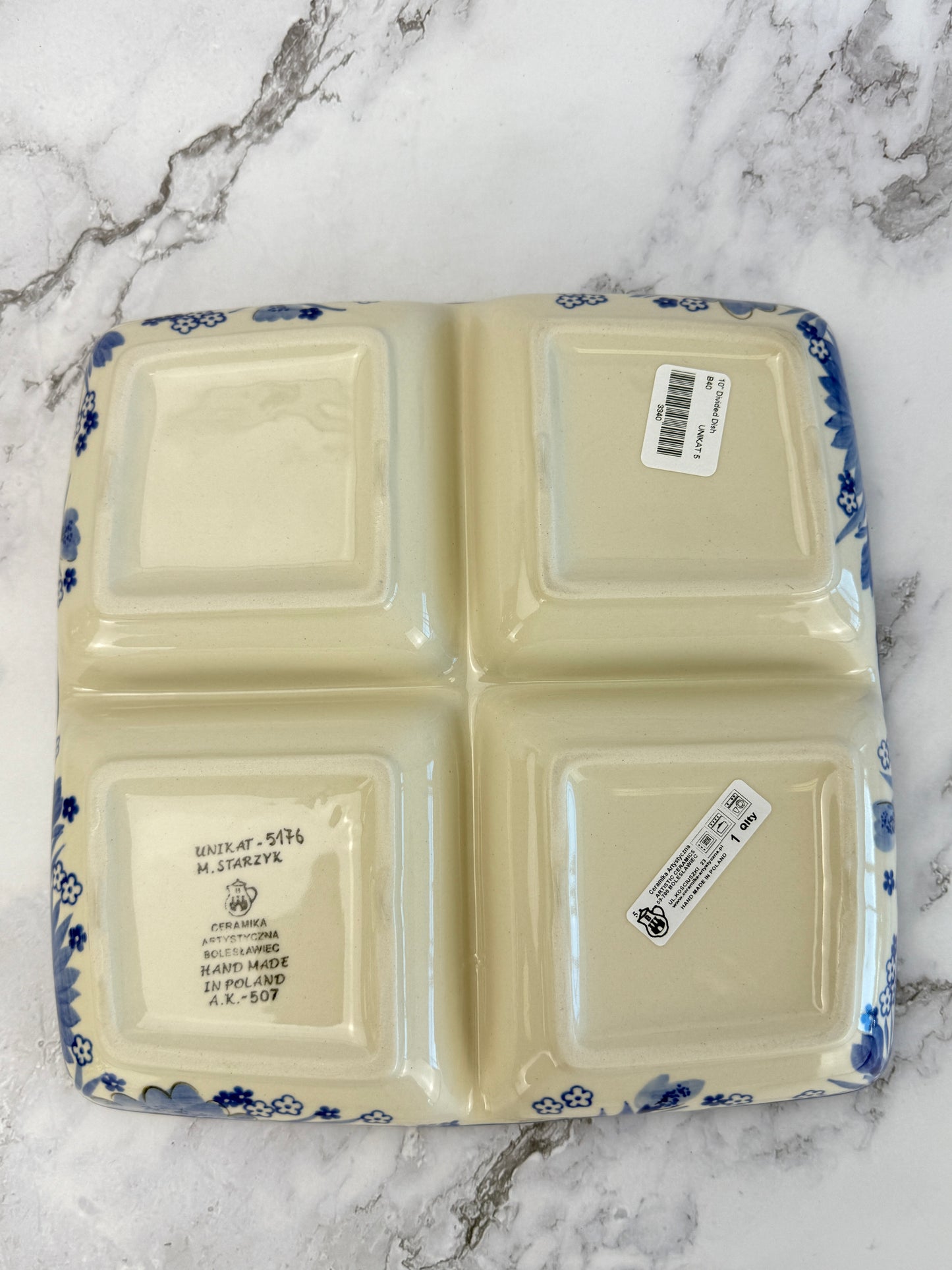 Unikat Divided Plate - Shape B40 - Pattern U5176
