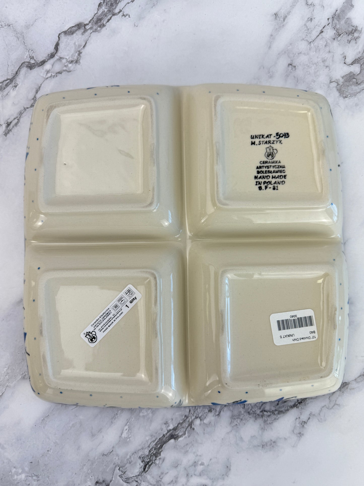 Unikat Divided Plate - Shape B40 - Pattern U5073