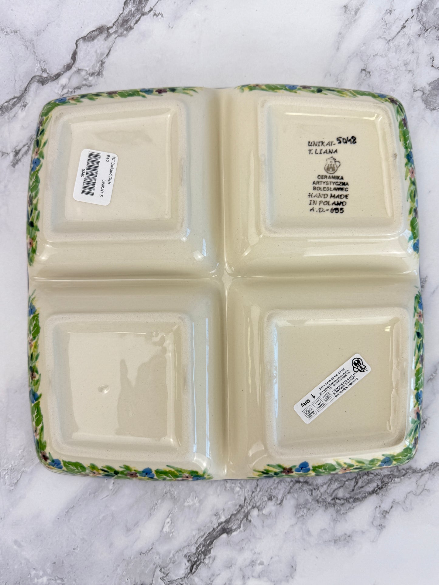 Unikat Divided Plate - Shape B40 - Pattern U5048