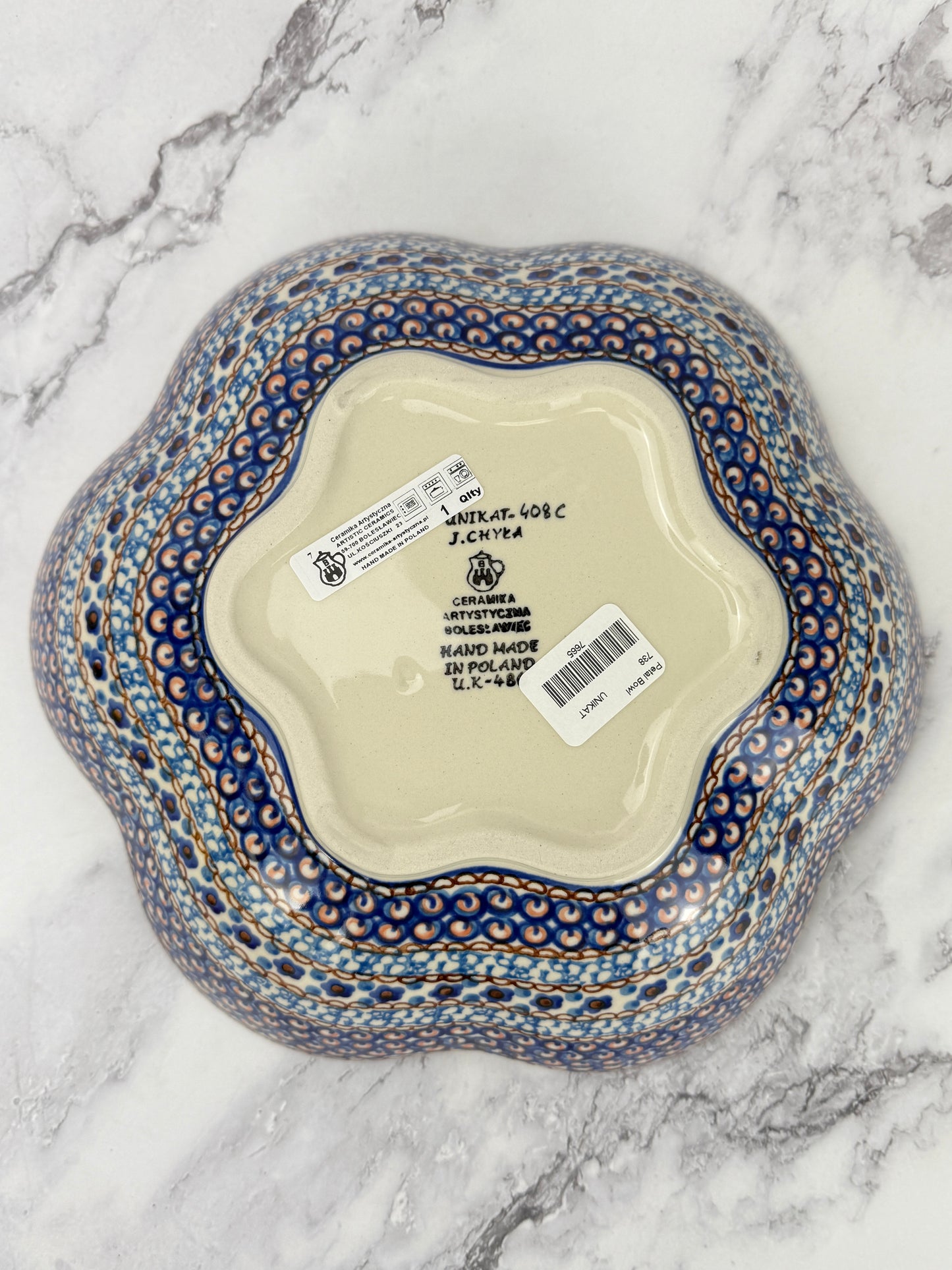 Unikat Flower Bowl - Shape 738 - Pattern U408C