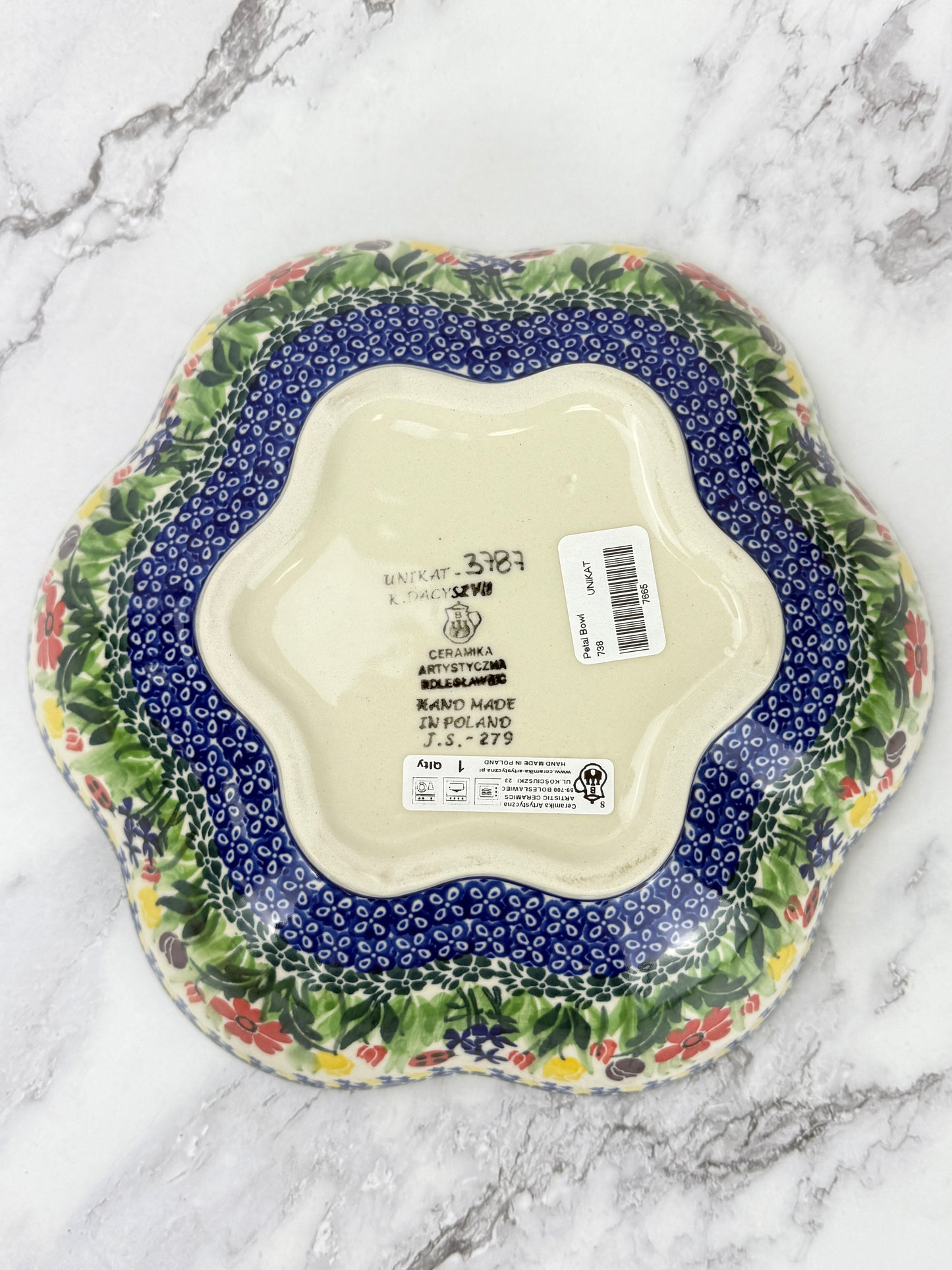 Unikat Flower Bowl - Shape 738 - Pattern U3787