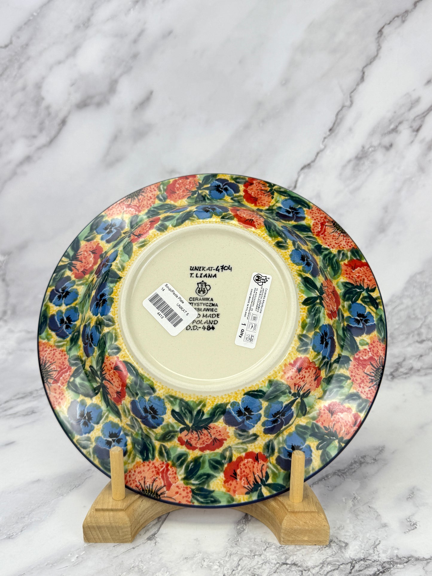 Unikat Soup / Pasta Plate - Shape 14 - Pattern U4704
